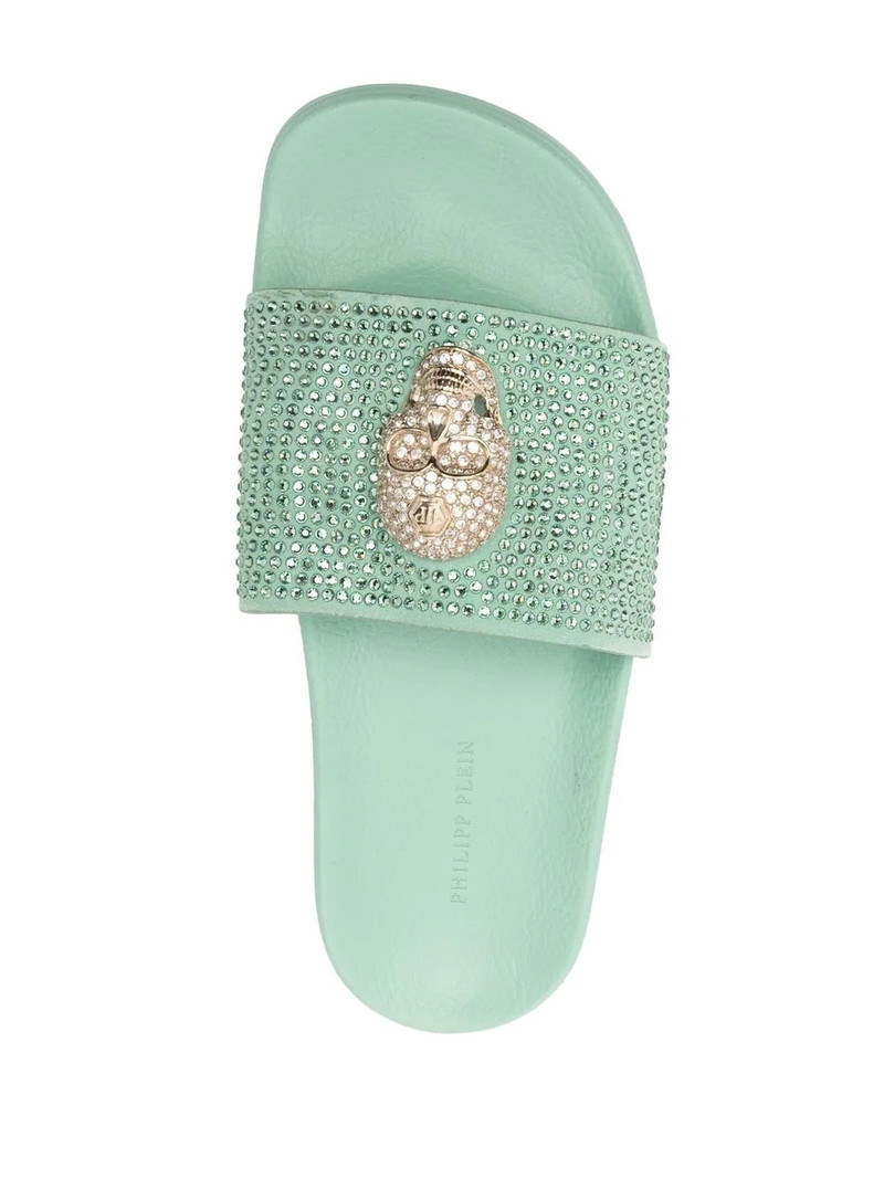 Skull strass pool slides 4