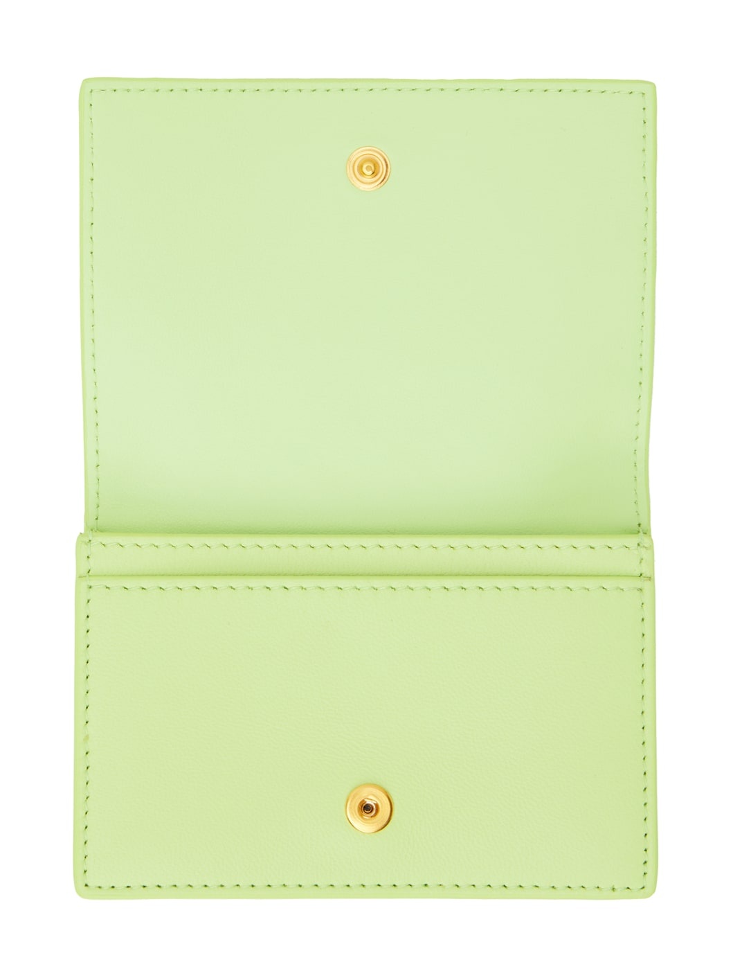 Green Intrecciato Card Holder - 3