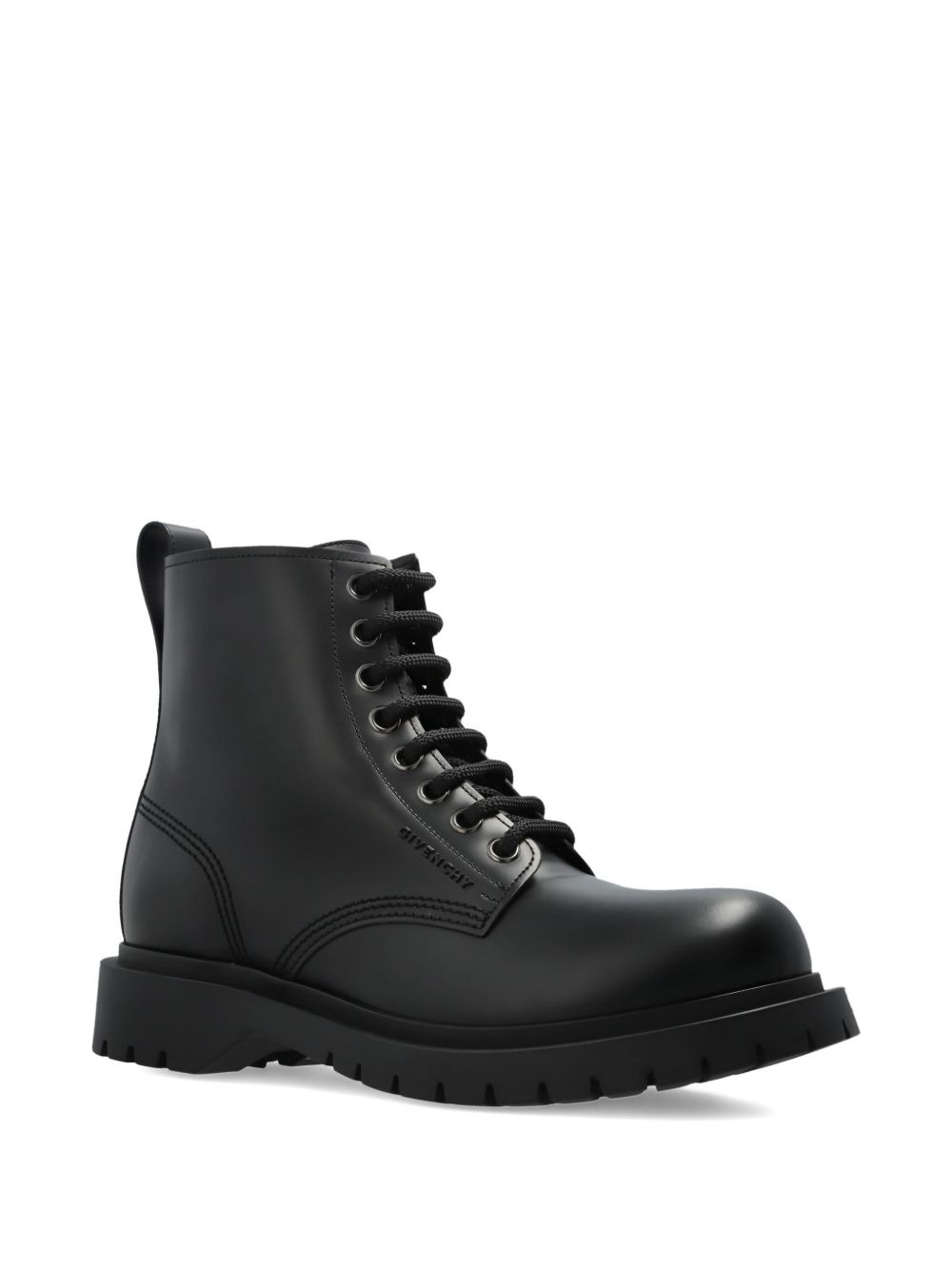 lace-up leather boots - 2