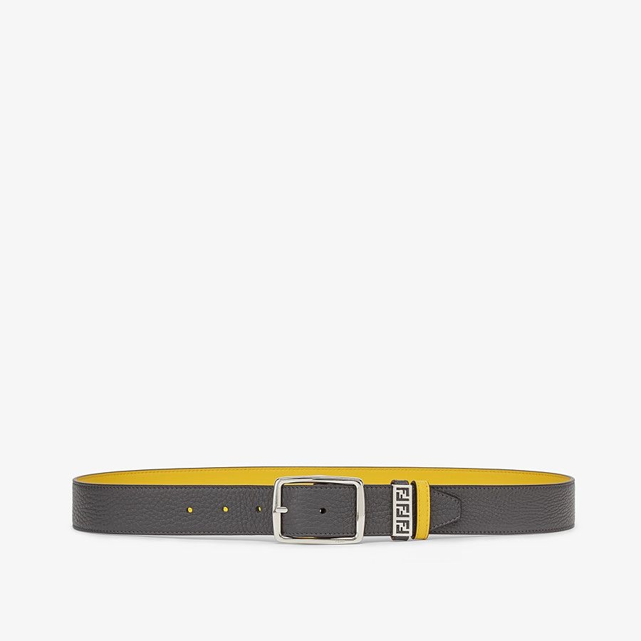 Black leather belt - 1