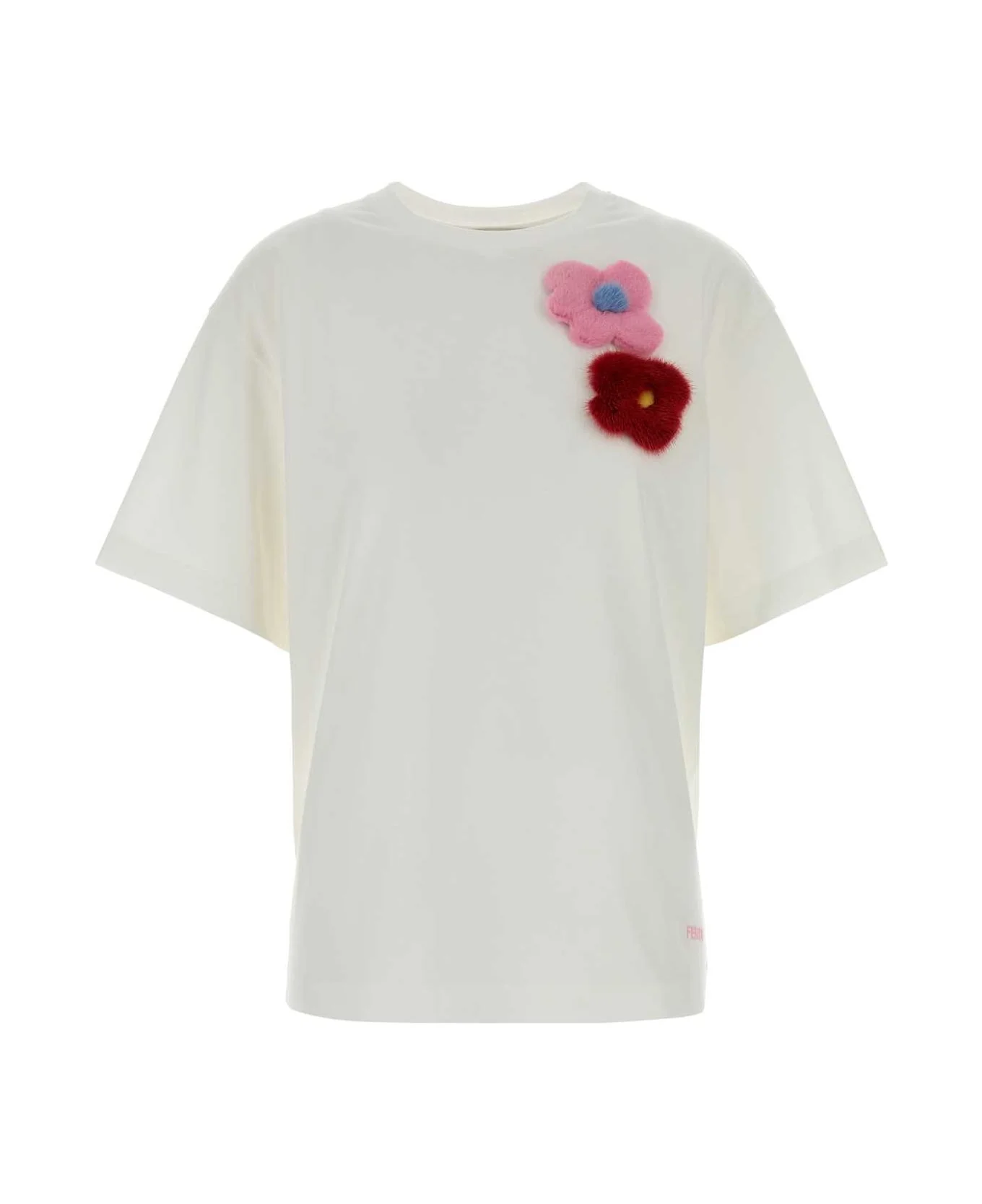 White Cotton T-shirt - 1