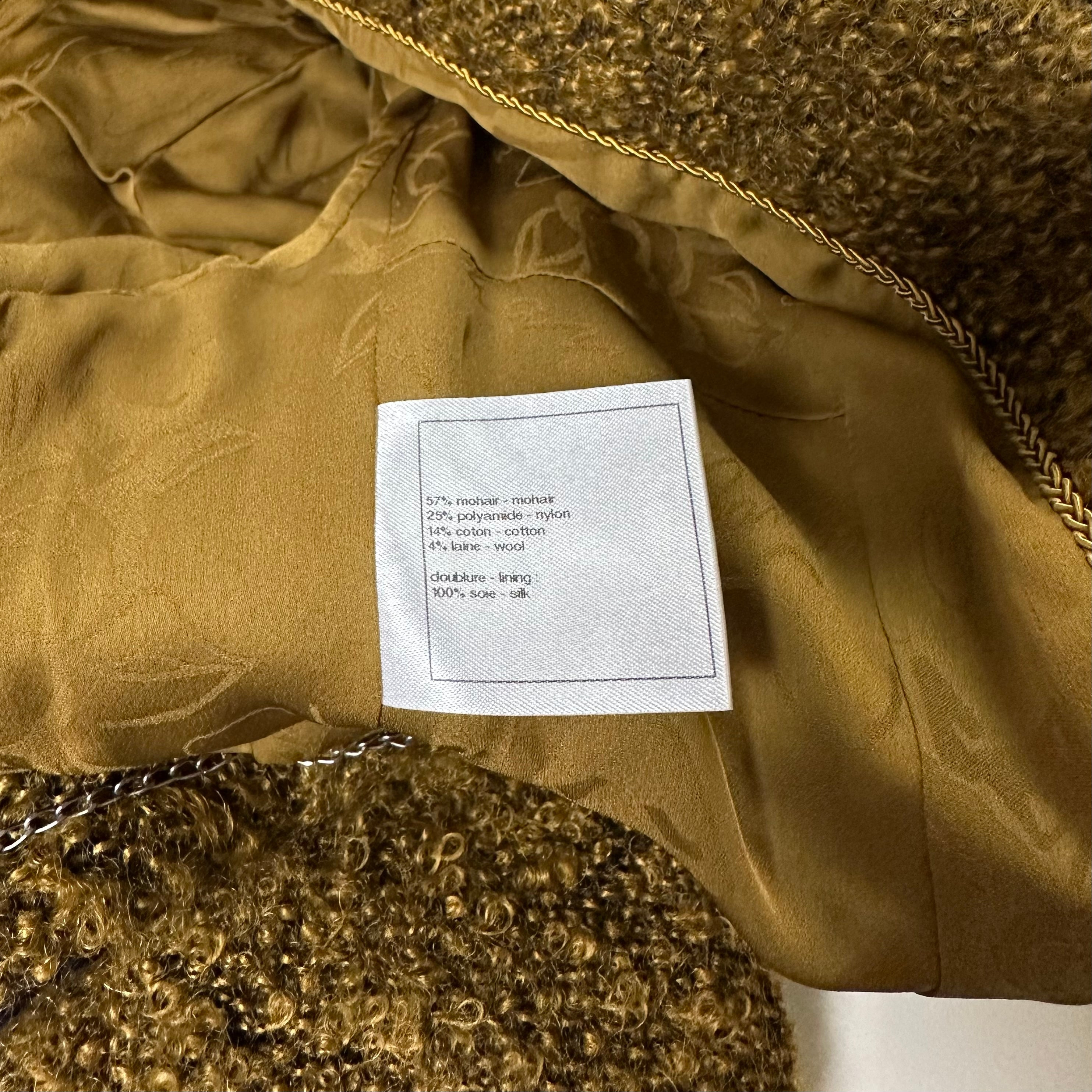 CHANEL Tweed Cropped Button Up Jacket - 7