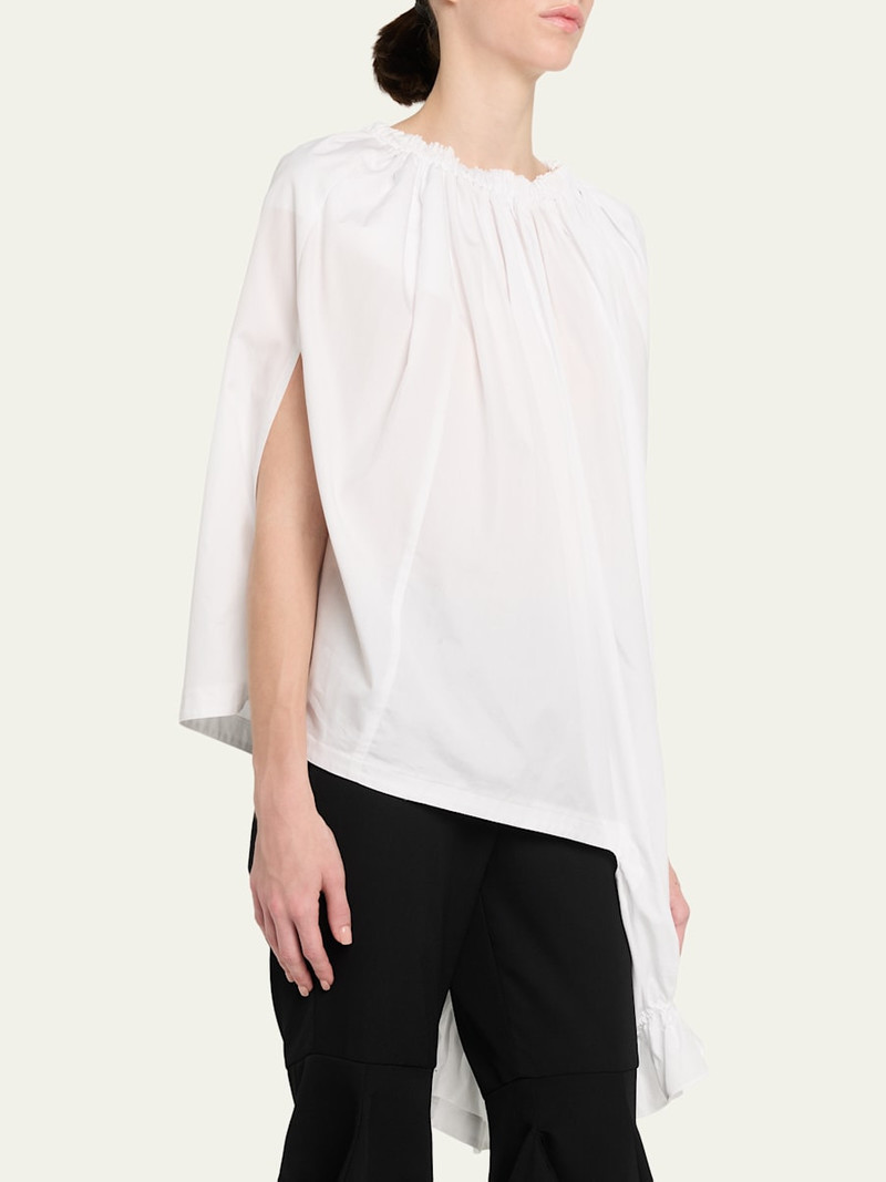 Asymmetric Gathered Blouse 4