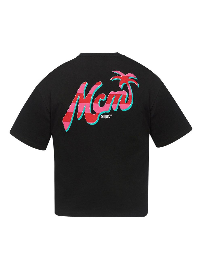 MCM x SNIPES rhinestone logo-print T-shirt outlook