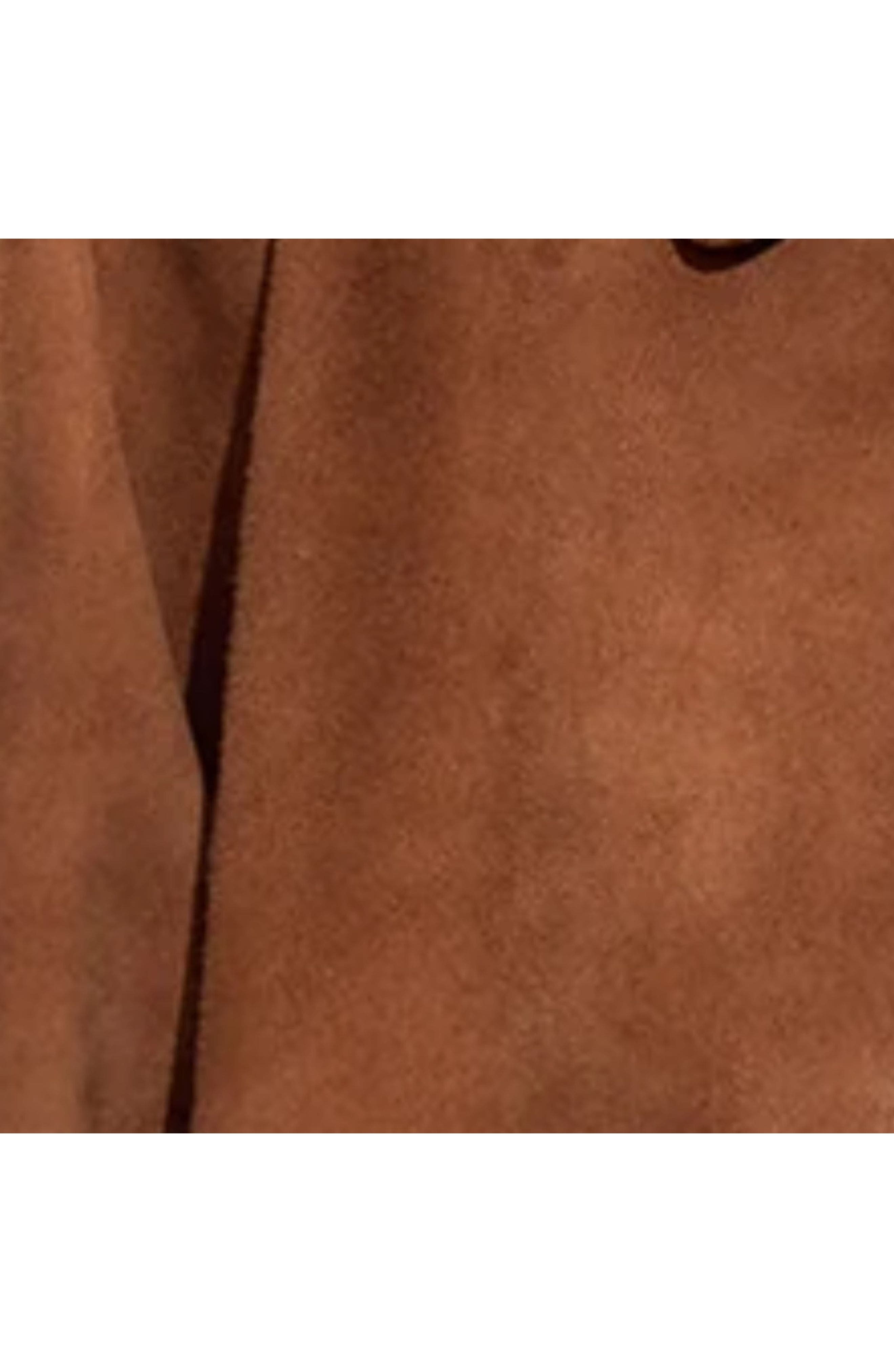 Cynthia Rowley Studded Suede Cropped Jacket in Brown at Nordstrom - 4