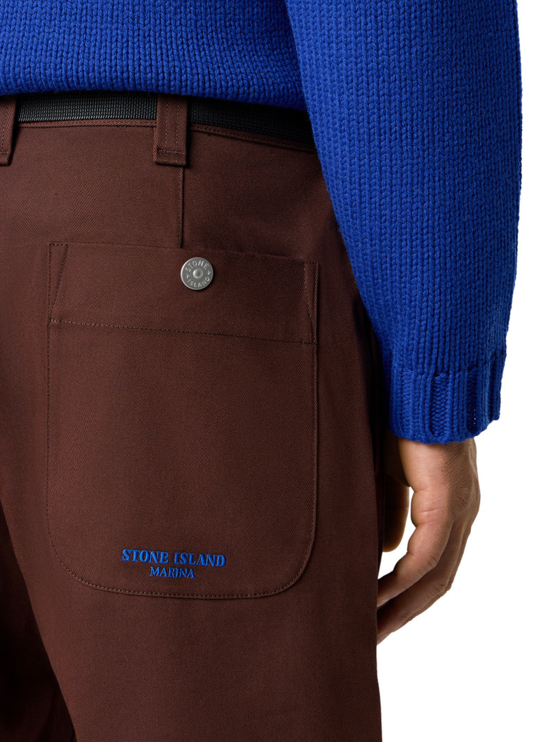 3100015 STRETCH GABARDINE_STONE ISLAND MARINA 3