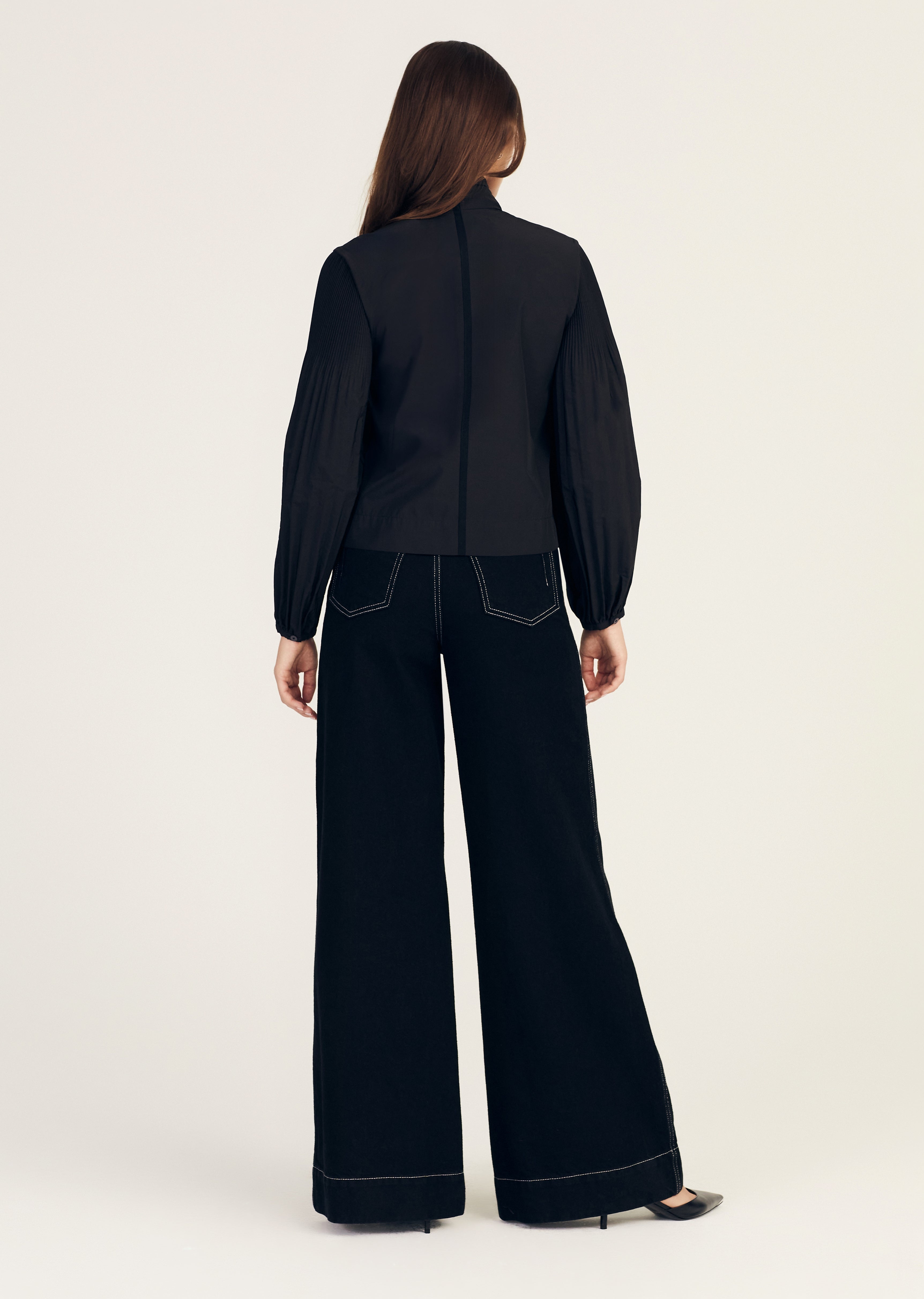 LUPA PLEATED SLEEVE TOP - 2