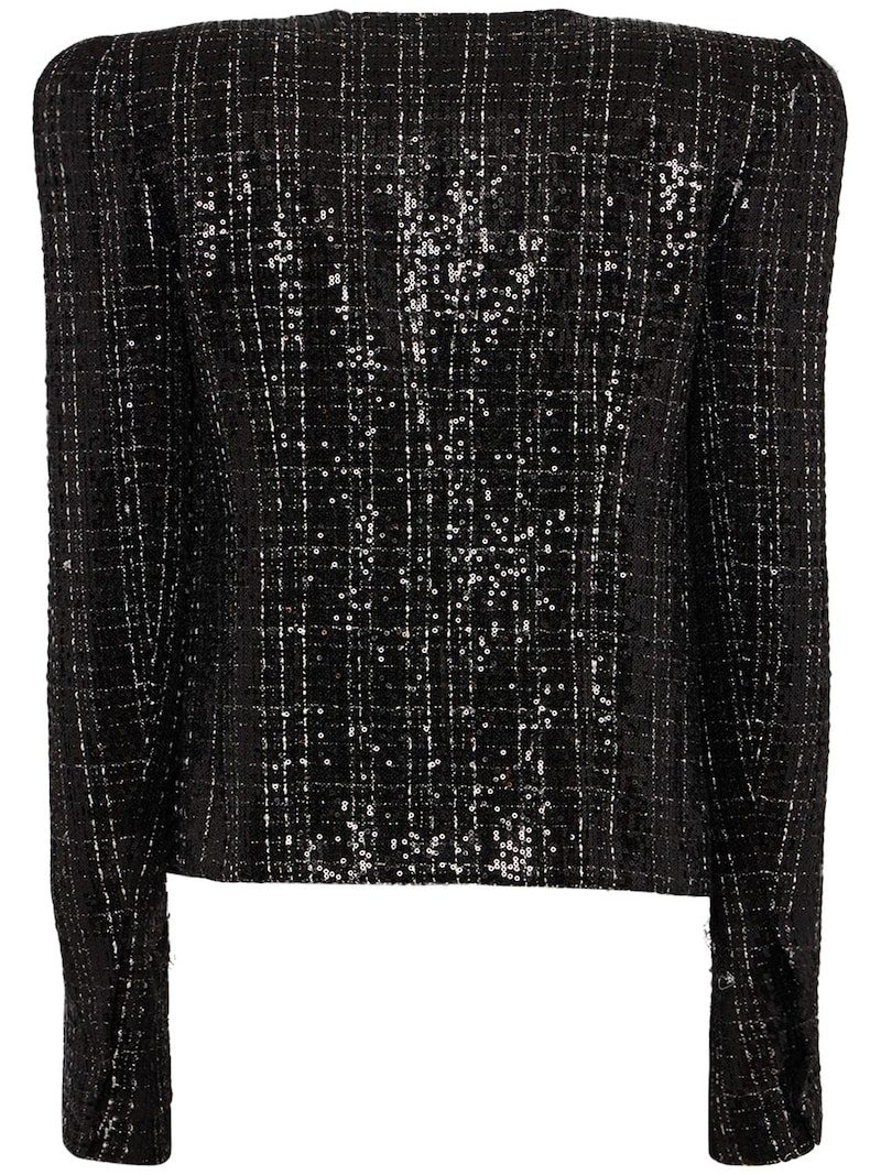 Glittered tweed jacket - 5