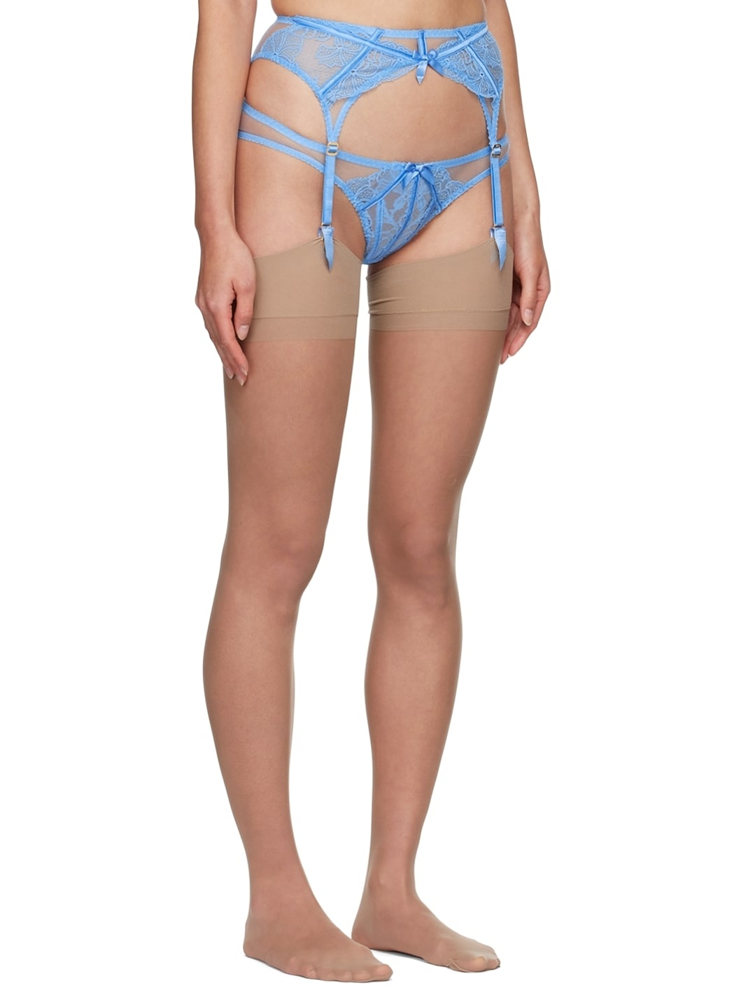Blue Rozlyn Garter Belt - 2