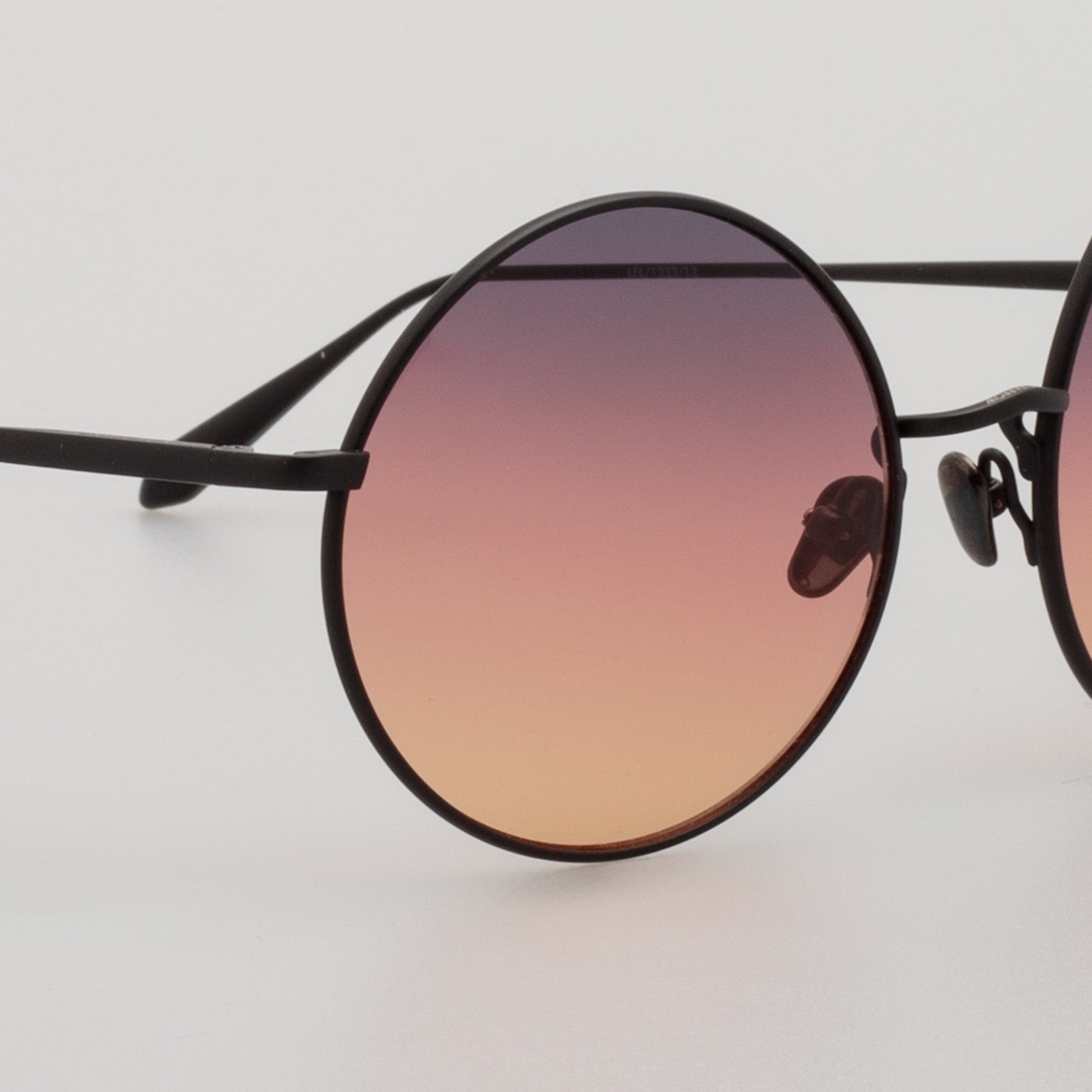 Bea Round Sunglasses in Matt Nickel - 4