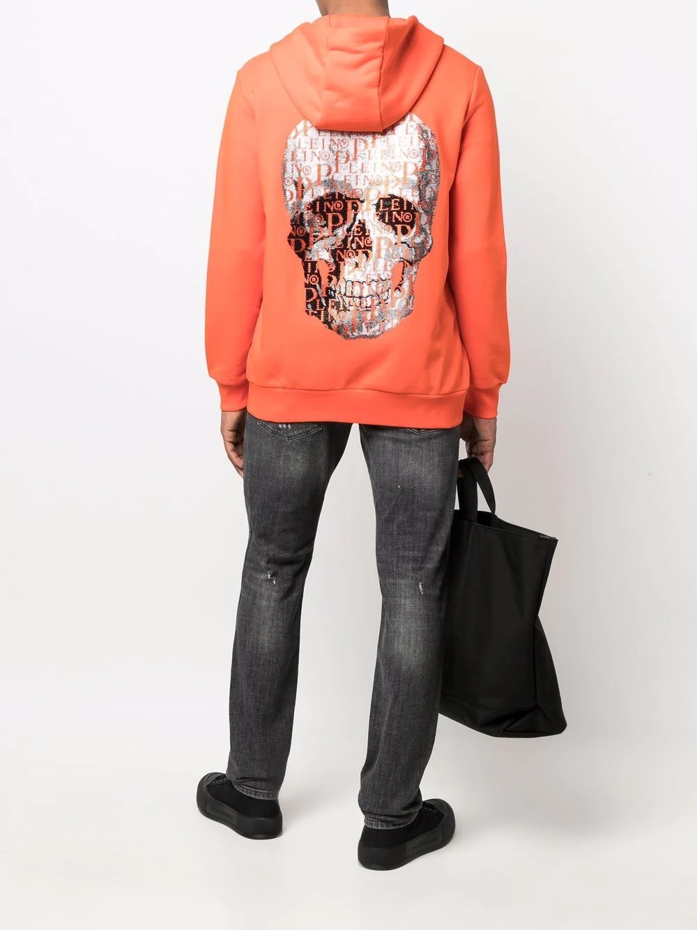 embellished skull hoodie - 2