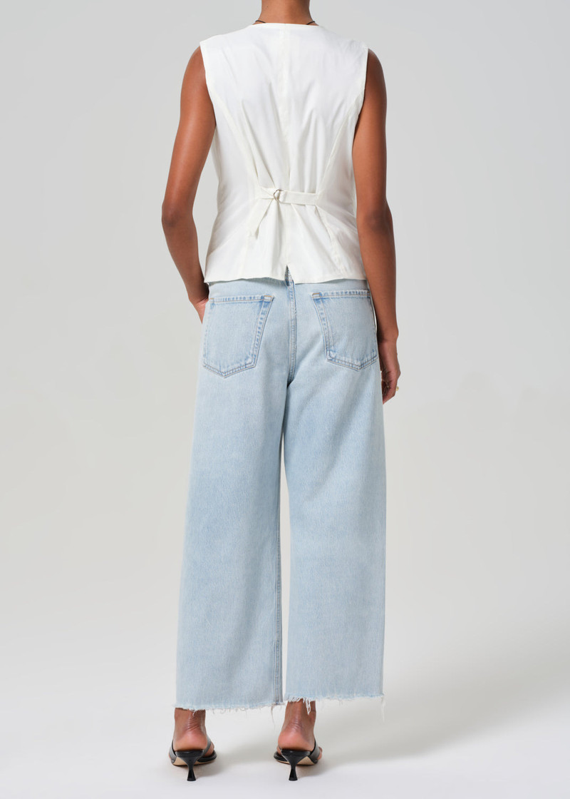 Ayla Raw Hem Crop In Sailor 3