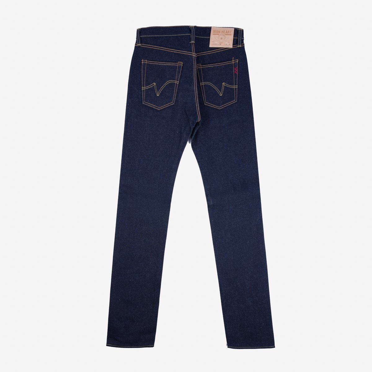 IH-666S-UHR 21/23oz Ultra Heavy Raw Selvedge Denim Slim Straight Indigo - 2