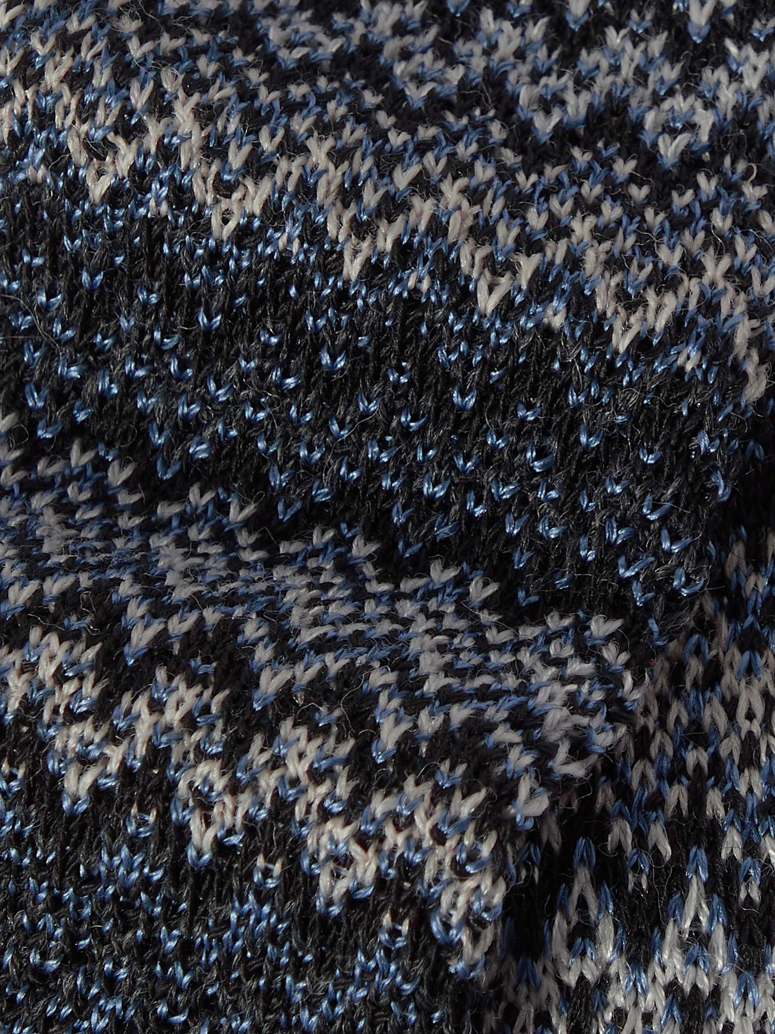 8.5cm Crochet-Knit Wool and Silk-Blend Tie - 3