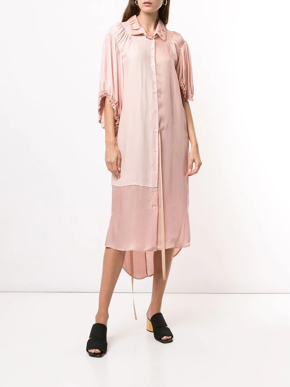 shirt midi dress - 2