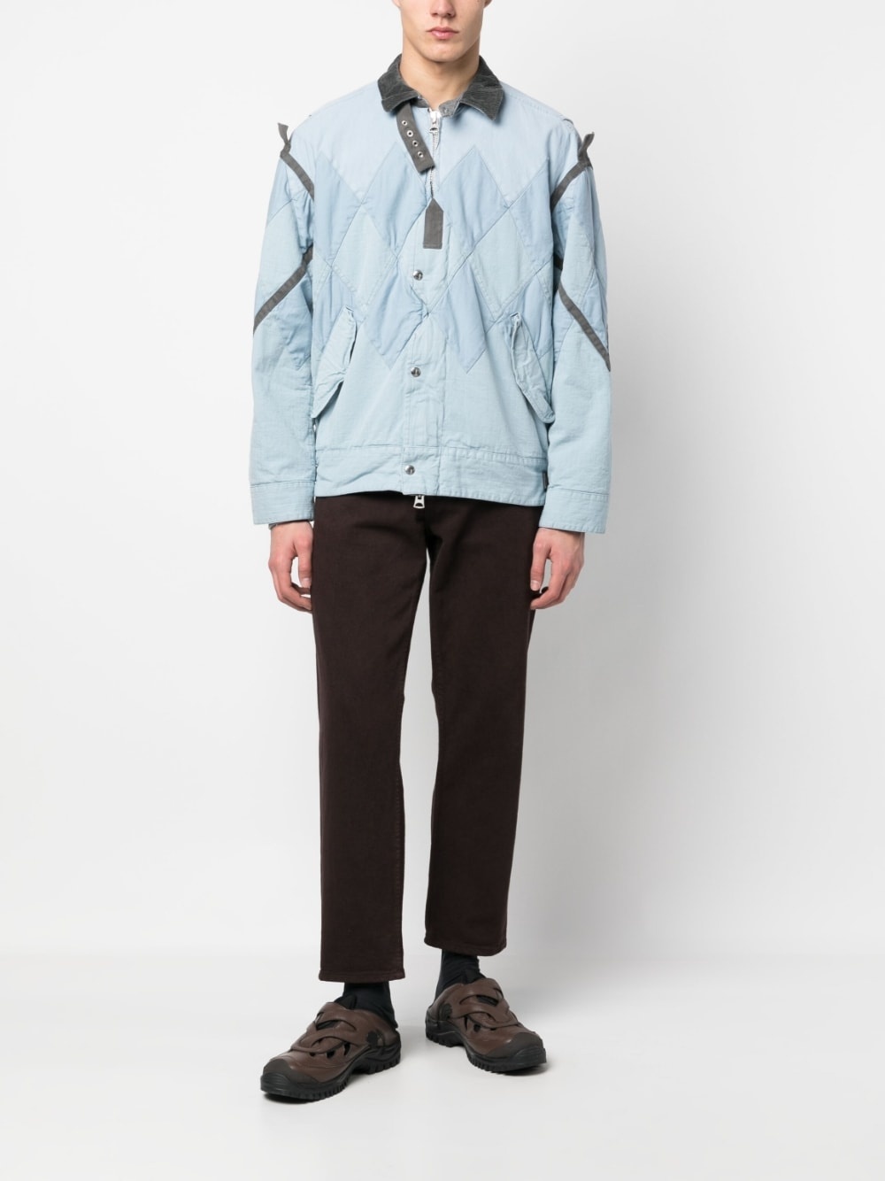 sacai Herringbone Blouson zip-up jacket | REVERSIBLE