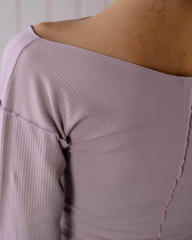 Phy Long Sleeve Tee - Fine Organic Cotton Rib 5