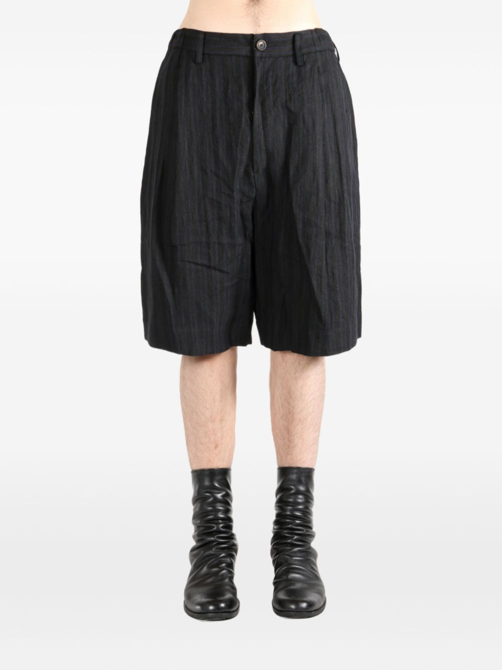 pleat-detail shorts - 2