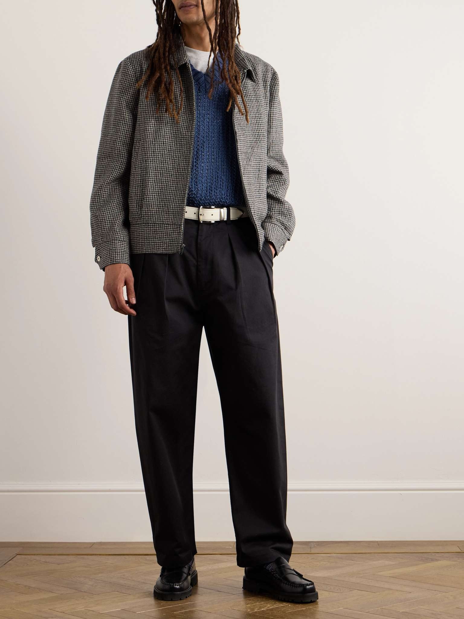 Ricky Houndstooth Linen-Blend Jacket - 2