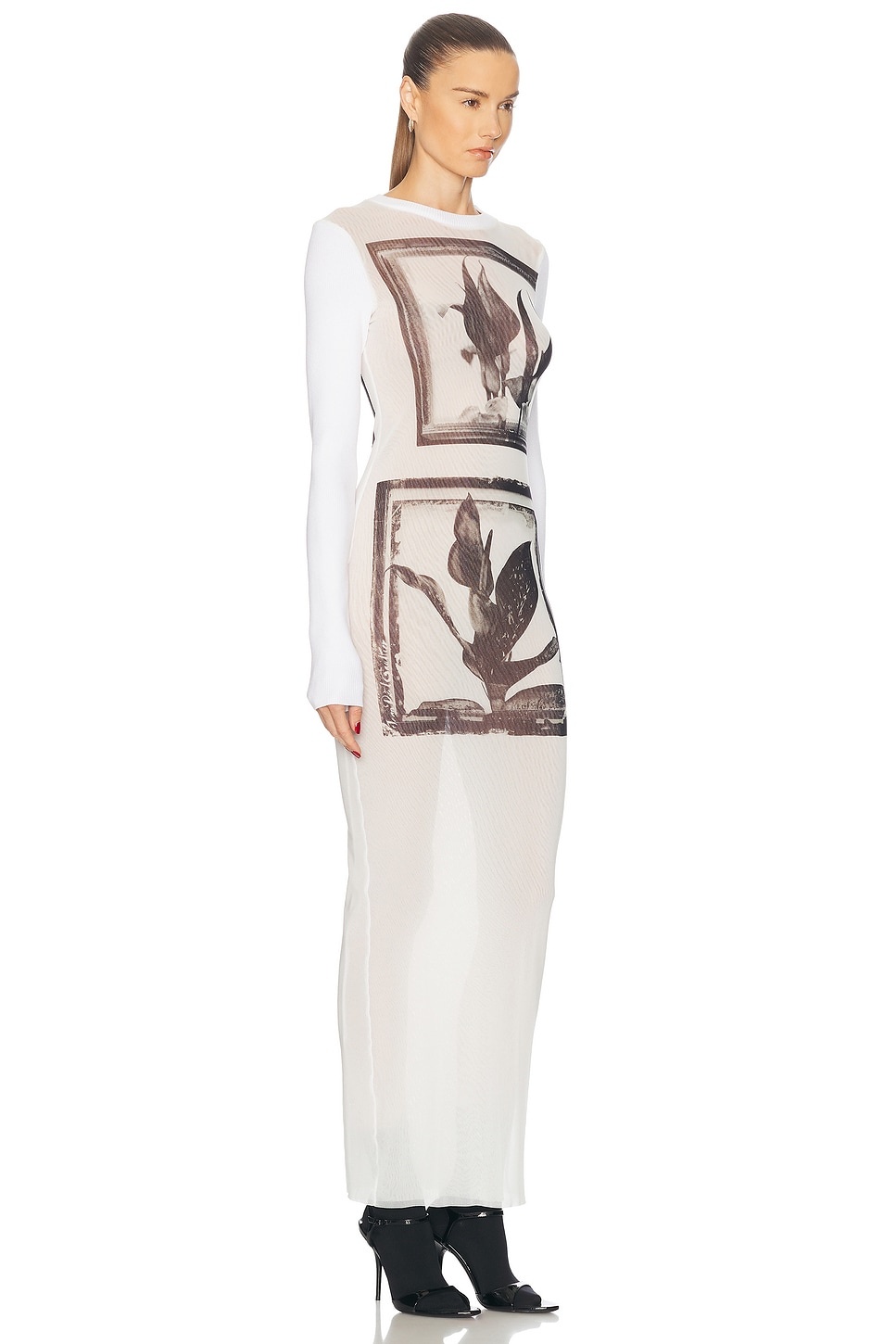 Flowers Cadres Long Dress - 2