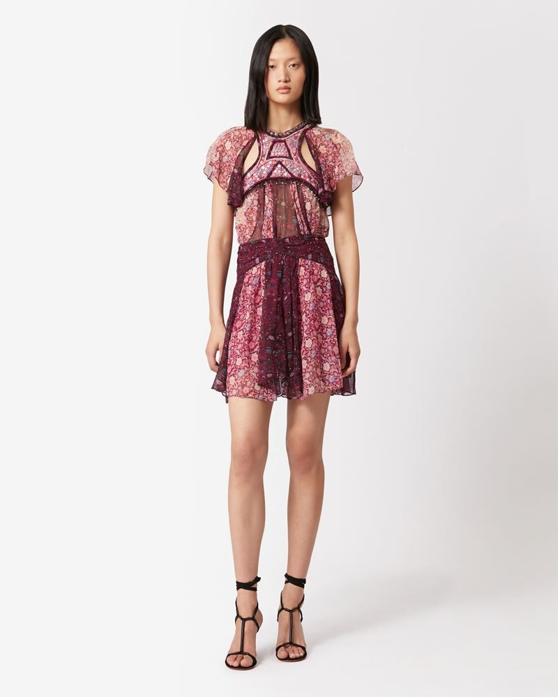 Isabel Marant ODA PRINTED SILK SKIRT outlook