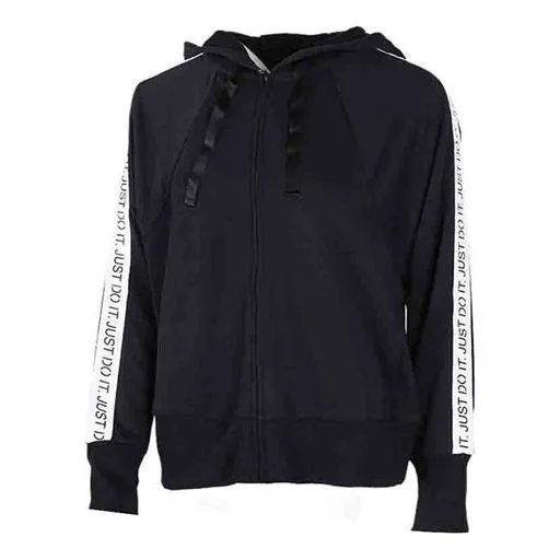 (WMNS) Nike Casual Sports Hooded Jacket Black BV5042-010 - 1