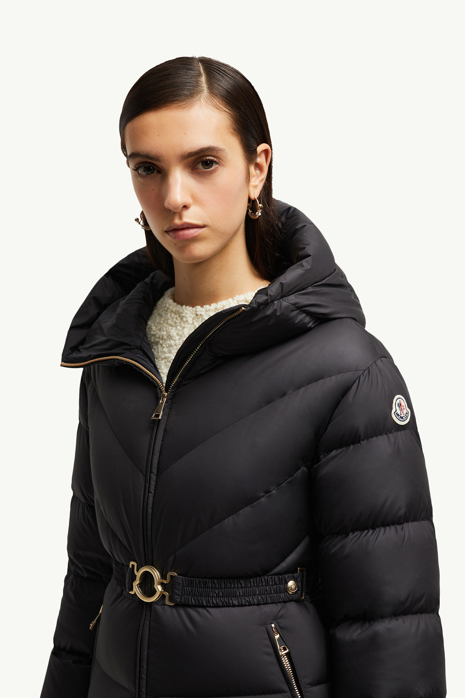 Brosse Diagonal-Quilted Hooded Short Down Jacket - 4