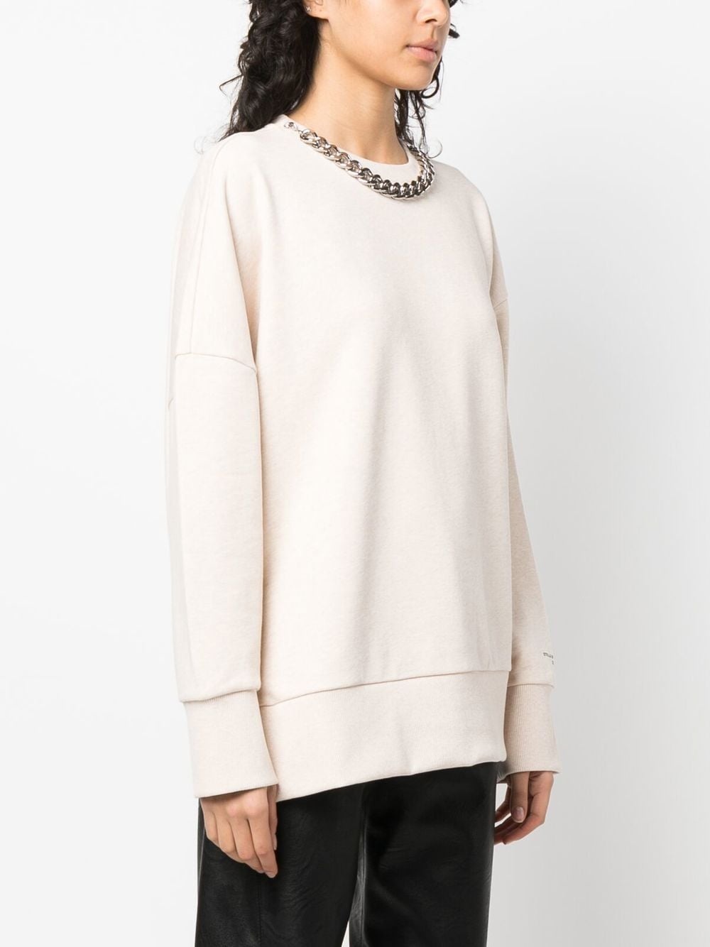chain-link cotton sweatshirt - 3