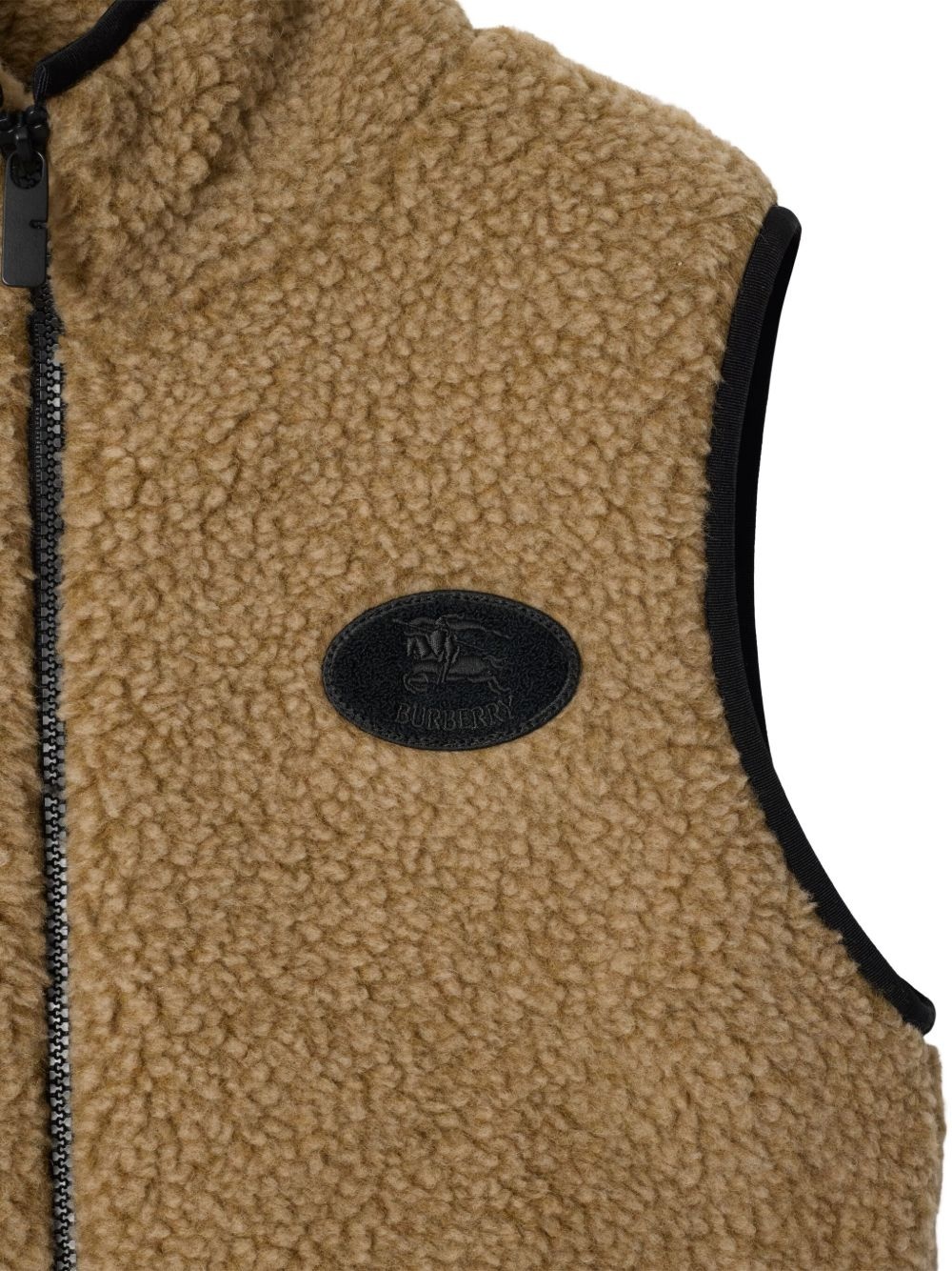 cropped fleece gilet - 2