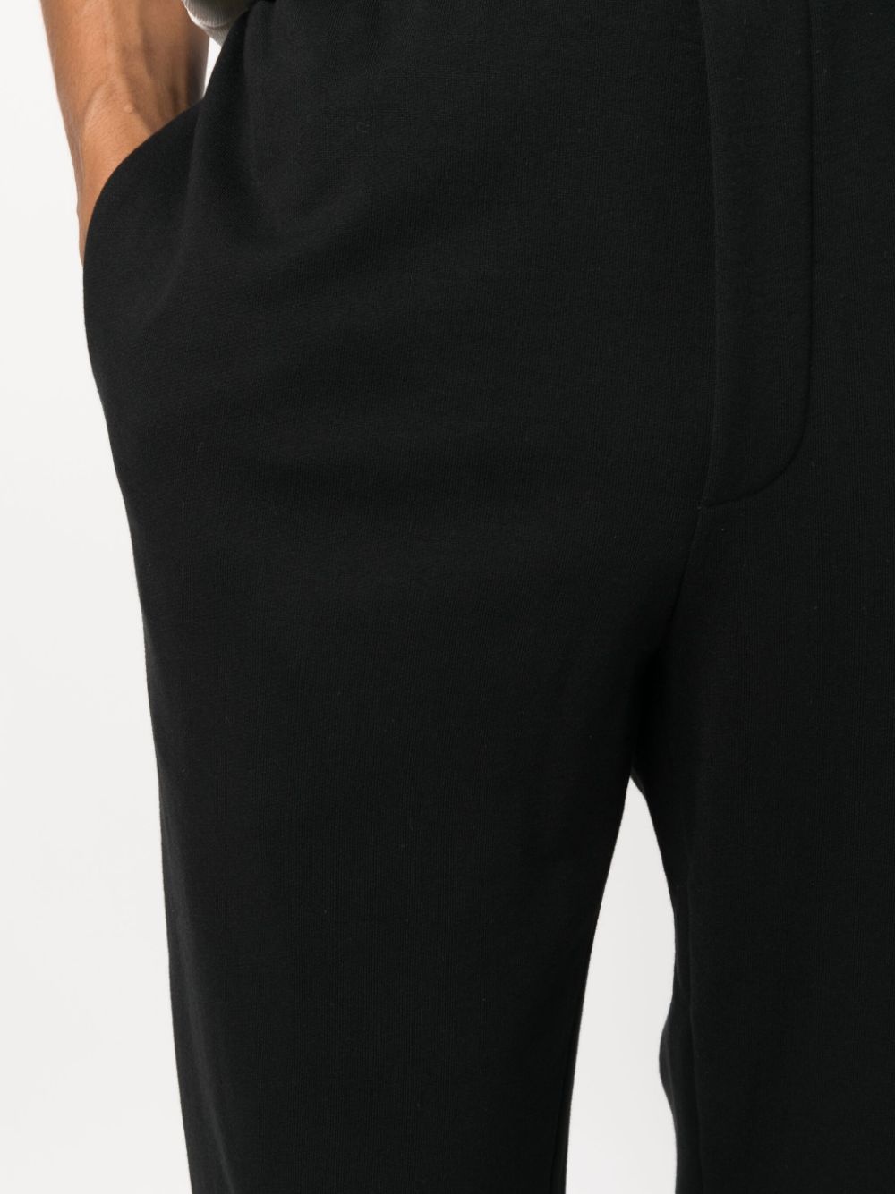 tapered cotton track pants - 5