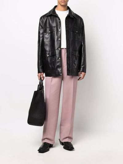 Golden Goose pleated straight-leg trousers outlook