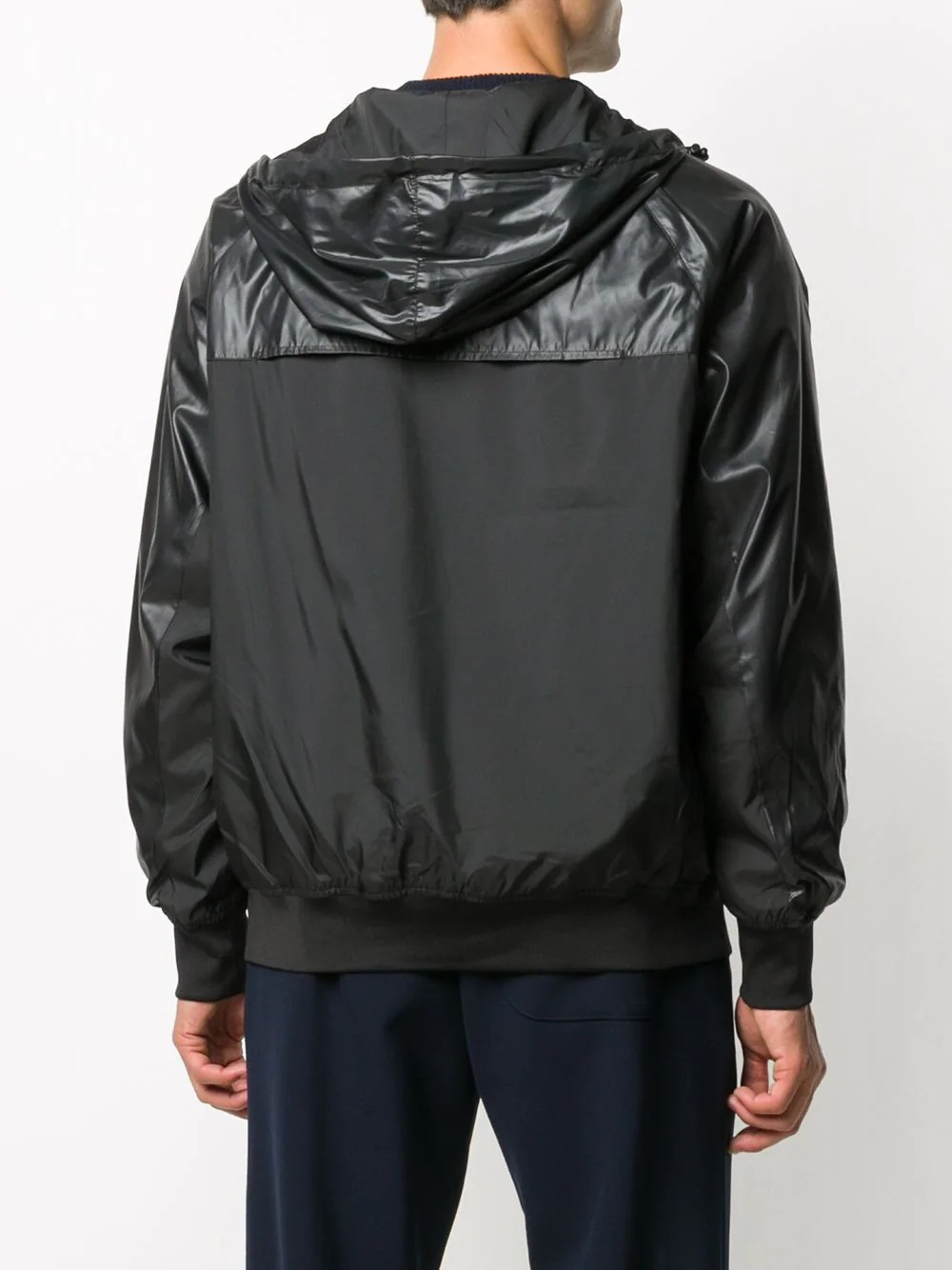 contrast panel hooded jacket - 4