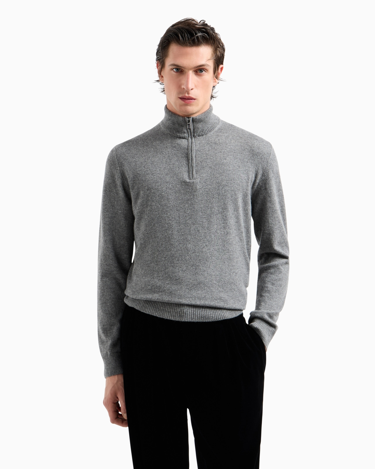 CASHMERE MOCK-NECK JUMPER - 4