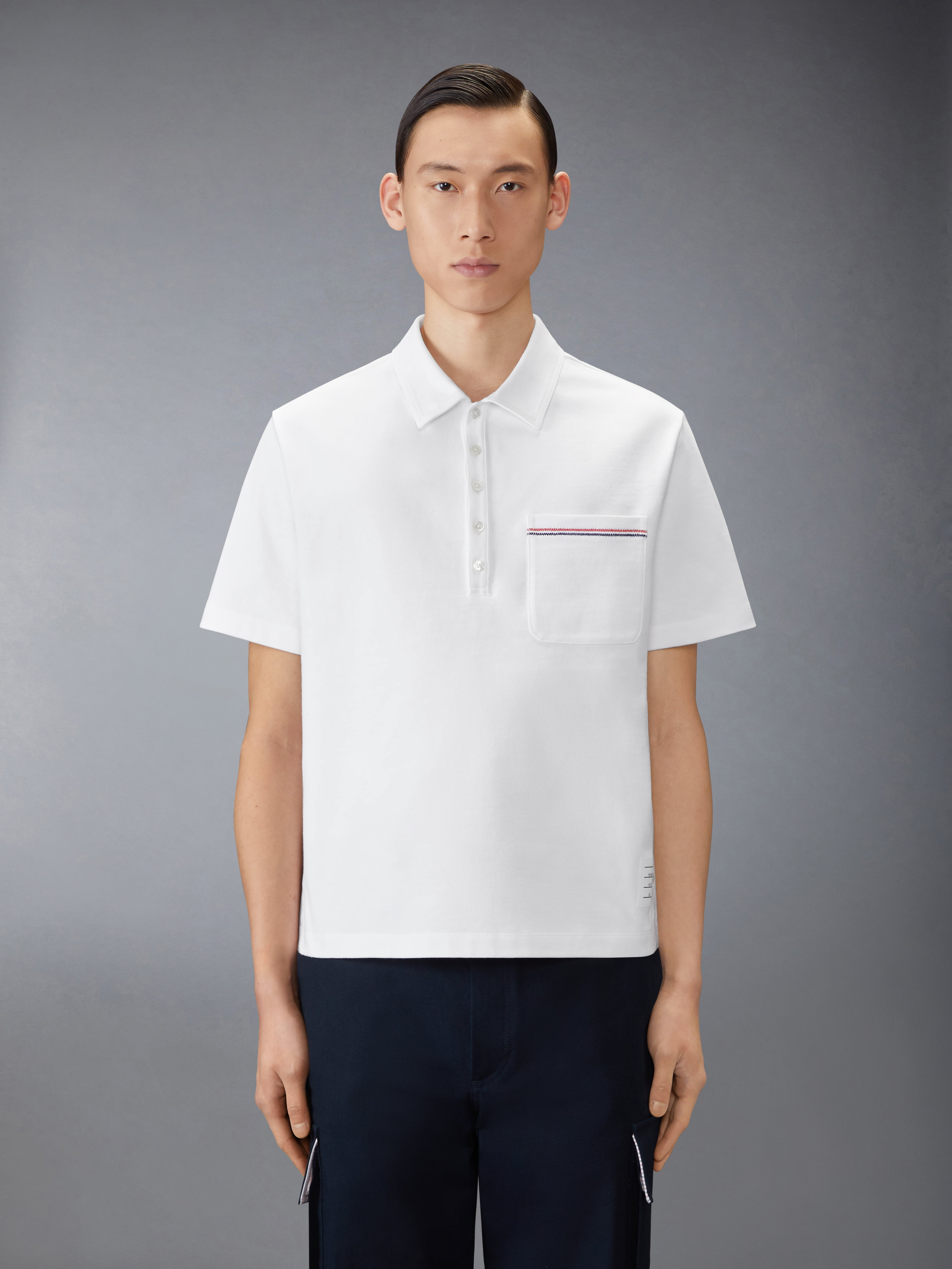JERSEY RWB STRIPE OVERSIZED POLO - 2