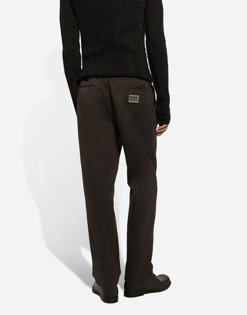 Garment-dyed cotton pants 4