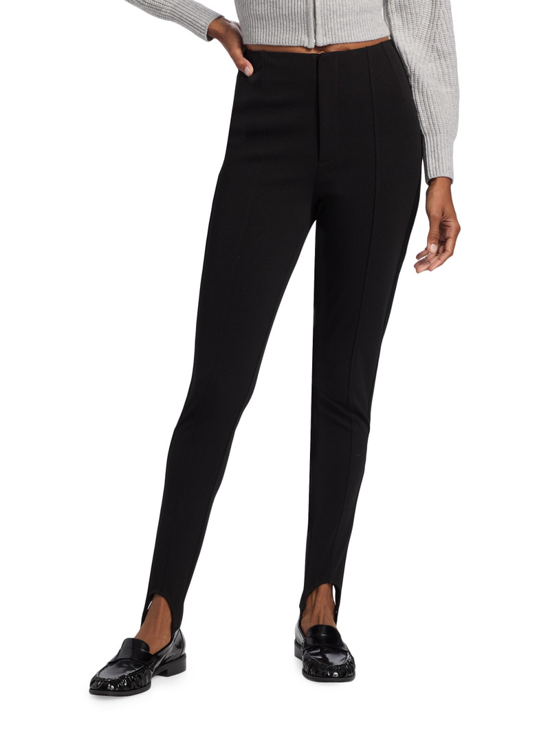 Women's Jessamine Crêpe Knit Stirrup Pants - Black 3