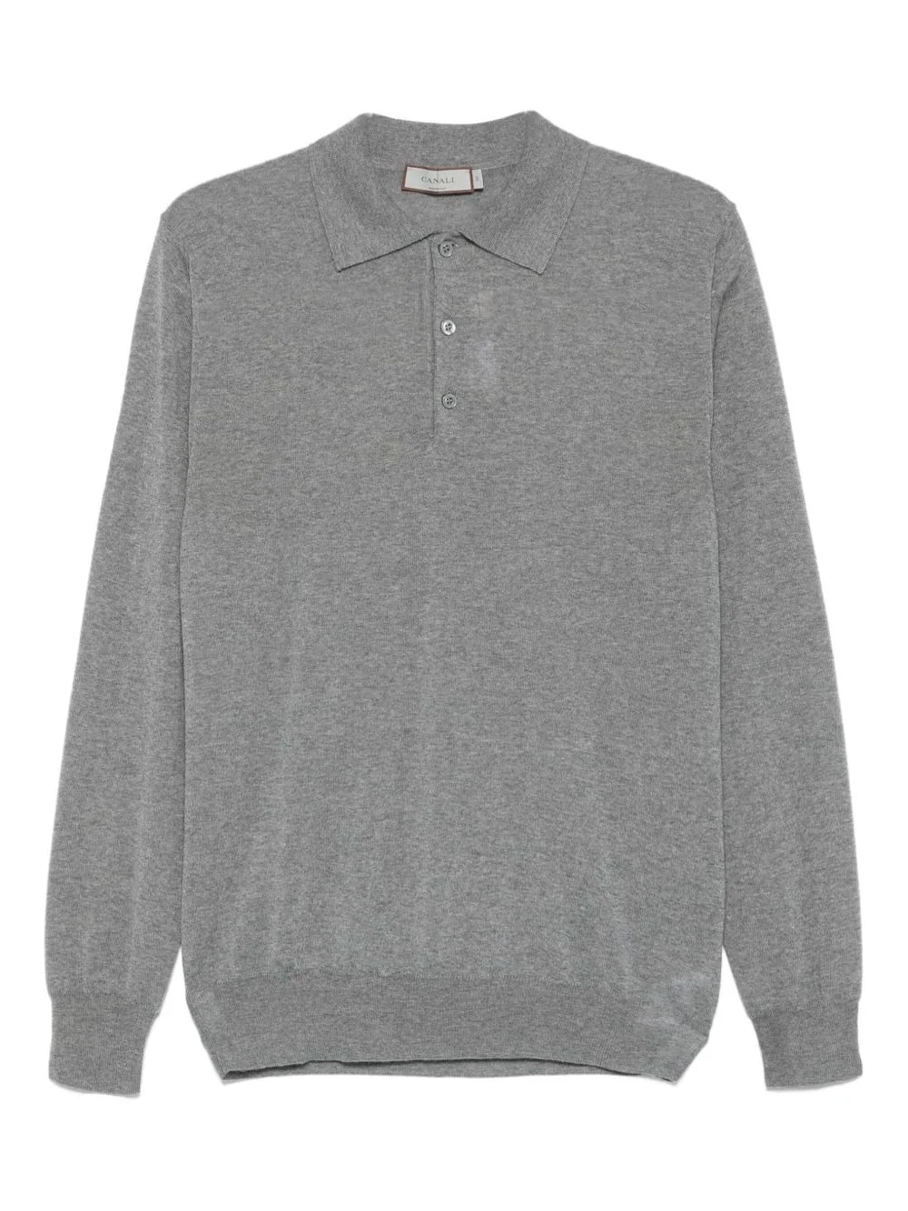 long-sleeve polo shirt - 1