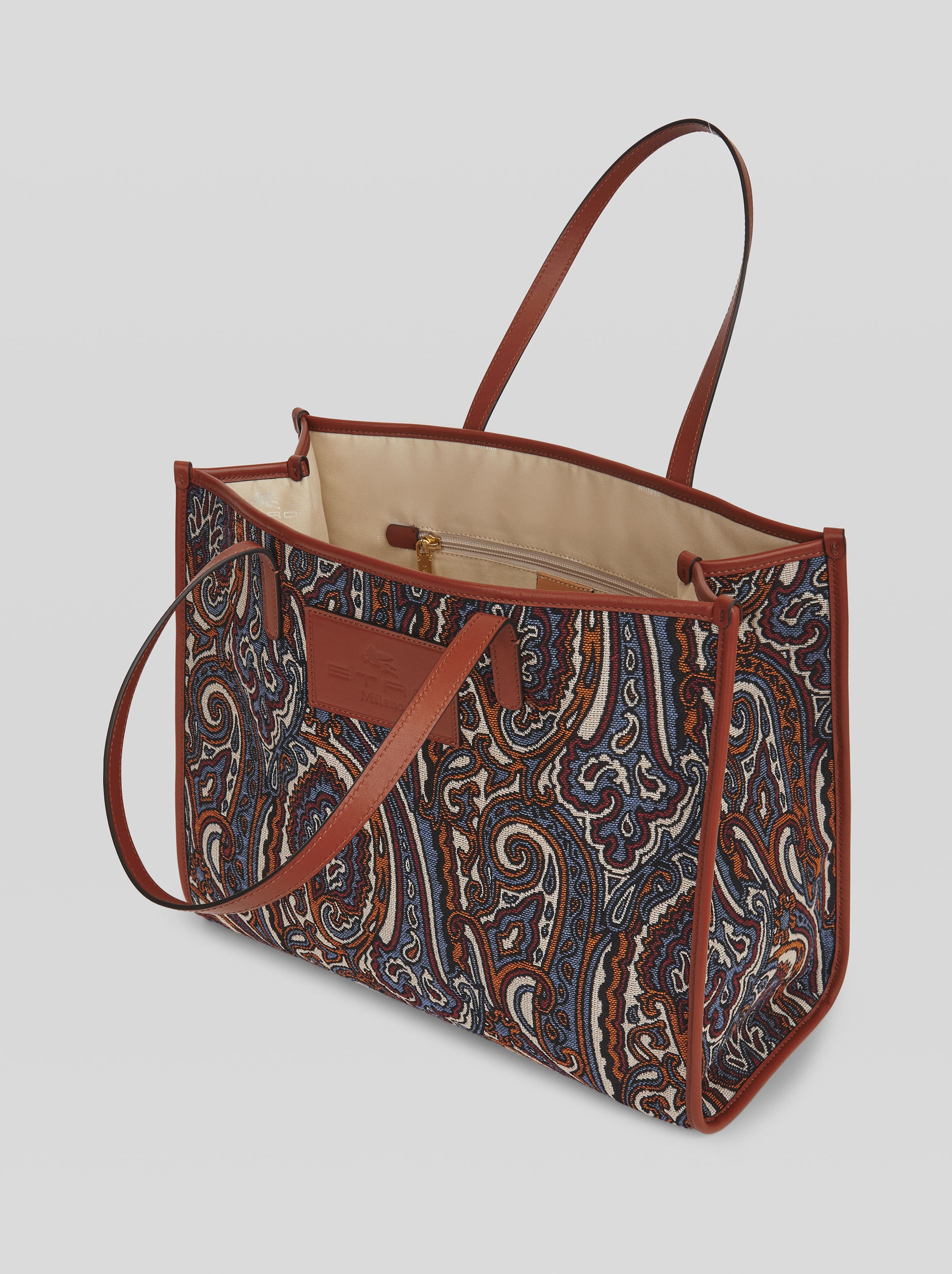 SHOPPING BAG IN JACQUARD FABRIC - 4