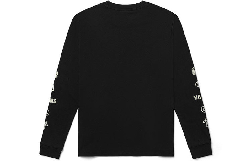 Vans (WMNS) Vans Strawberry Printing Round Neck Pullover Long Sleeves Black VN0A5F6ABLK outlook