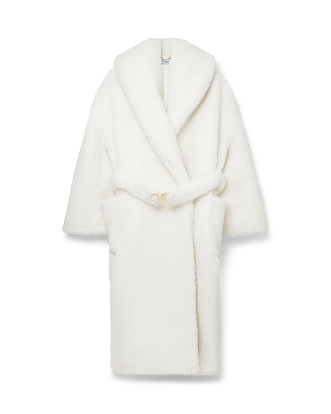 Off-White Faux Shearling Coat - 1