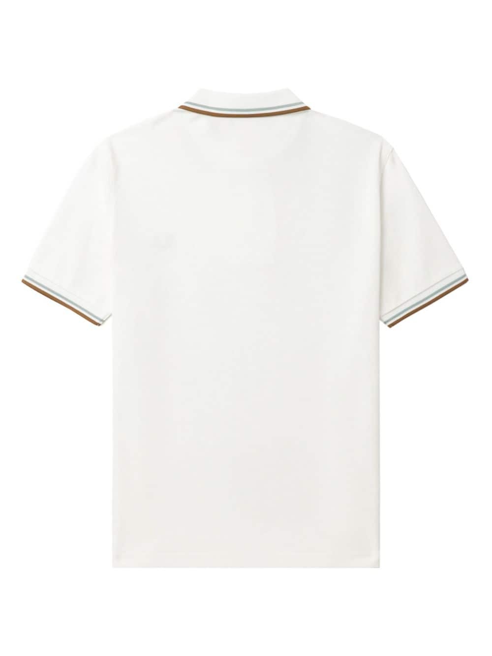 embroidered-logo cotton polo shirt - 11