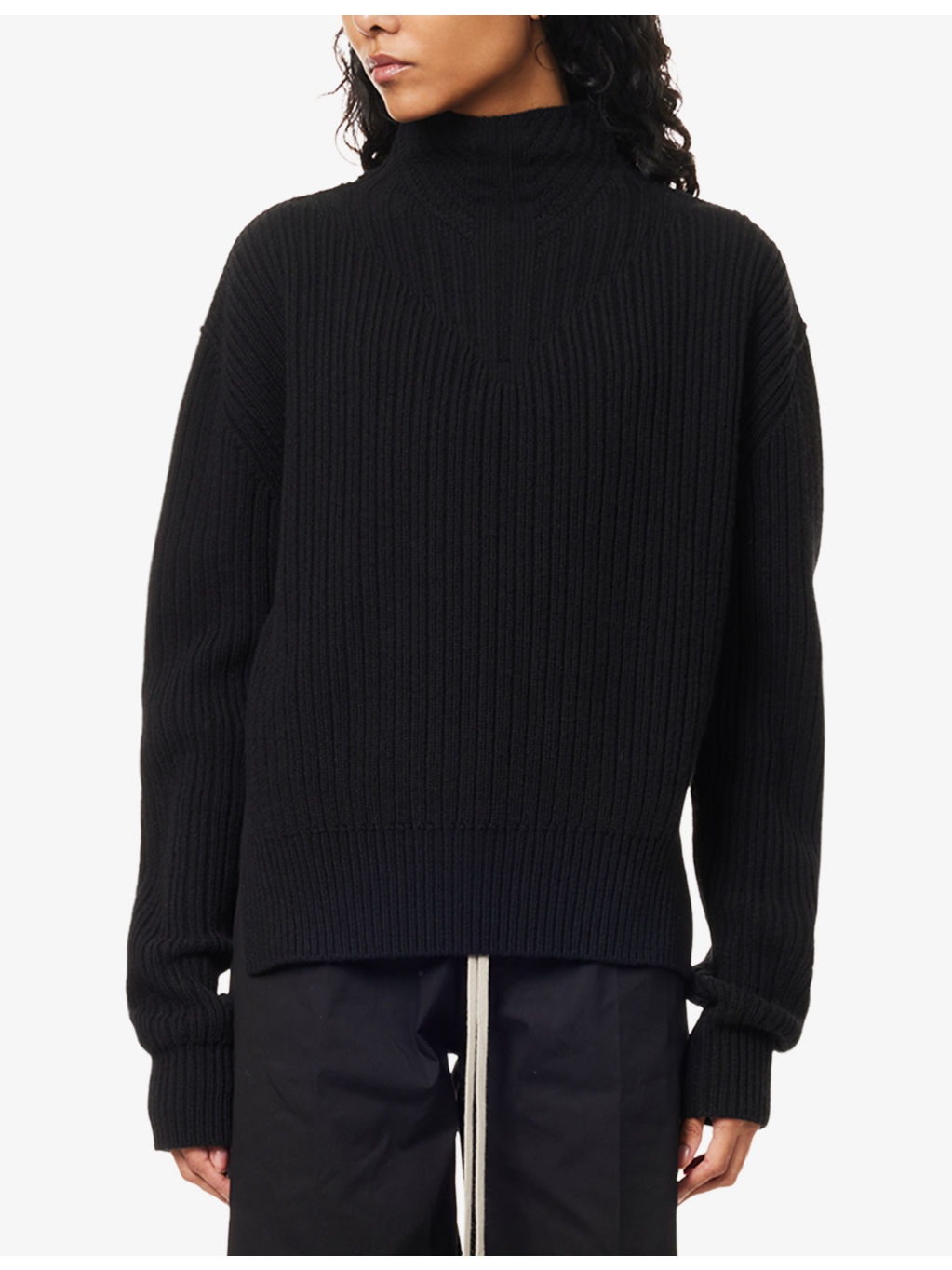 Fisherman Turtleneck Wool Jumper - 3