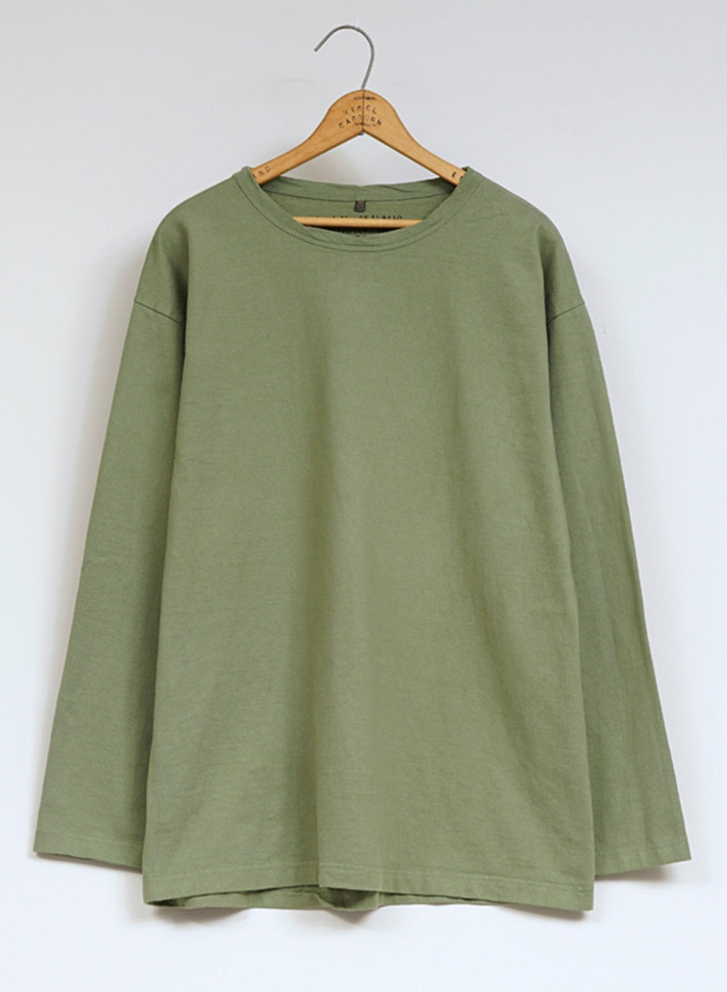 9.5oz 40's USMC Long Sleeve Shirt in Green 1