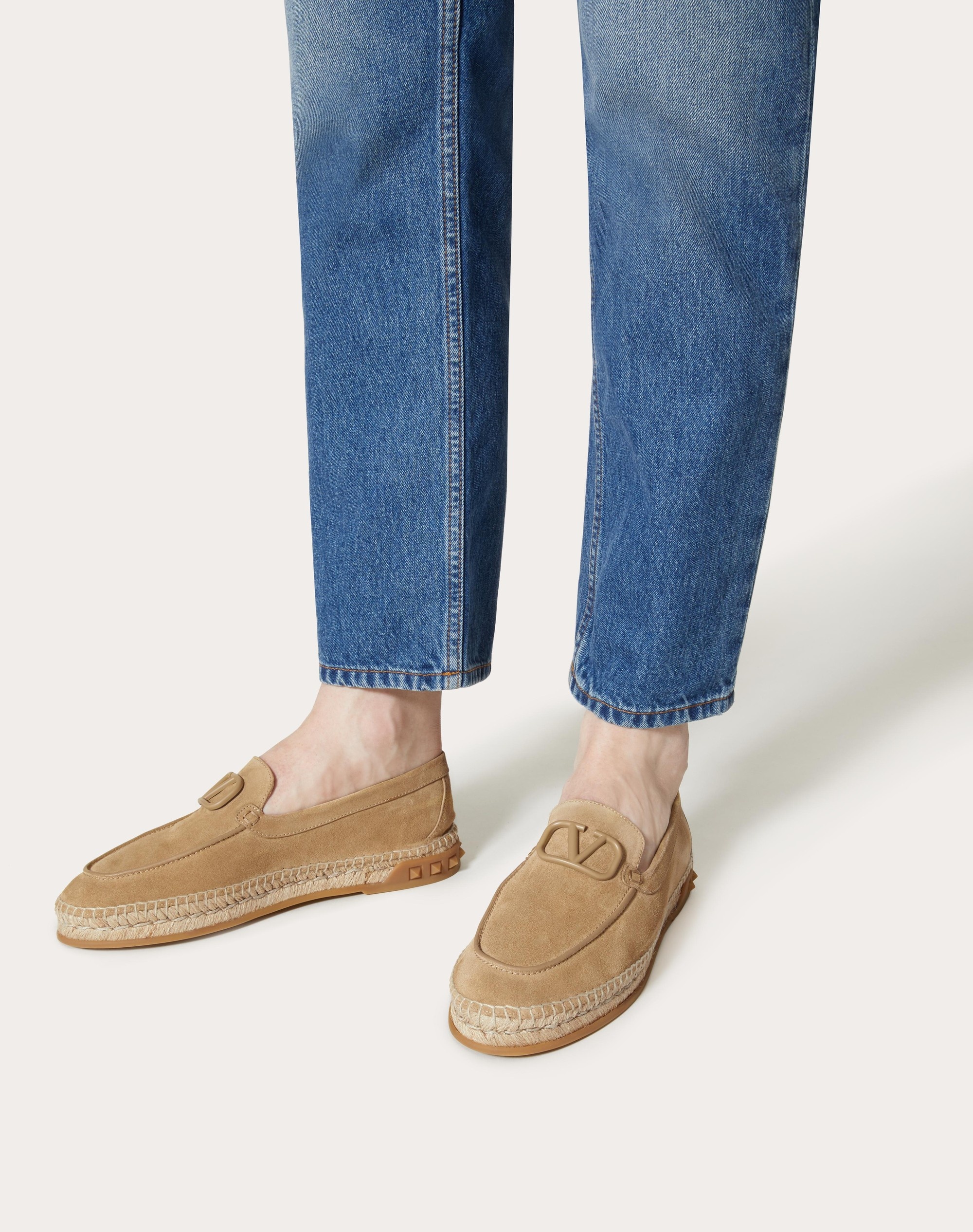 LEISURE FLOWS ESPADRILLES IN SPLIT LEATHER - 6