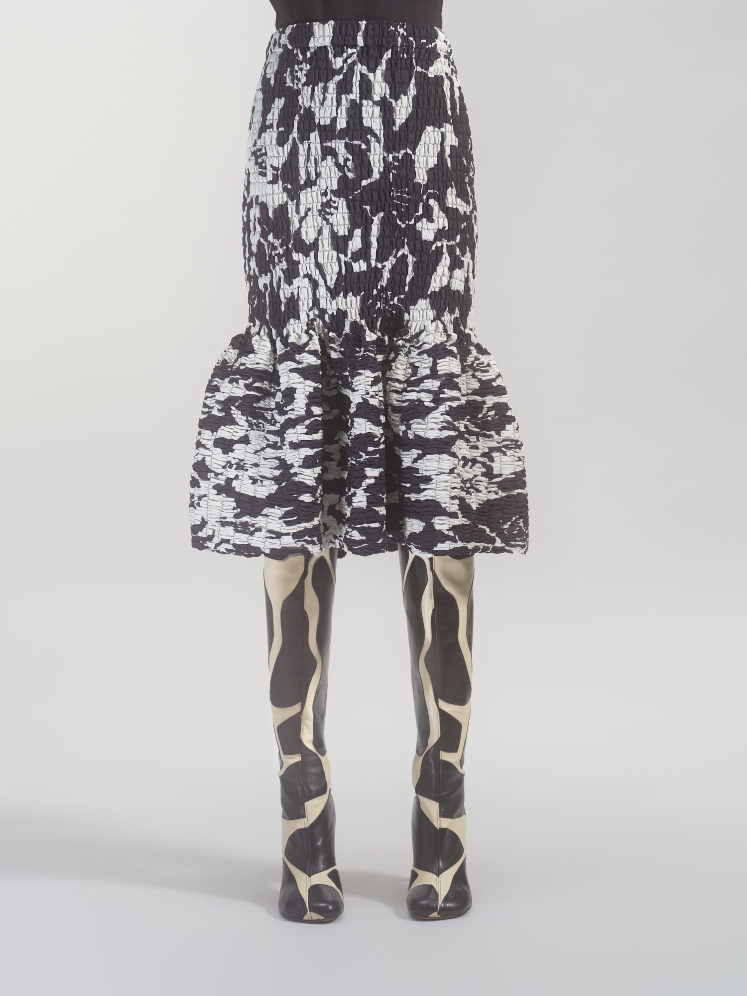 PRINTED SMOCK SKIRT - 2
