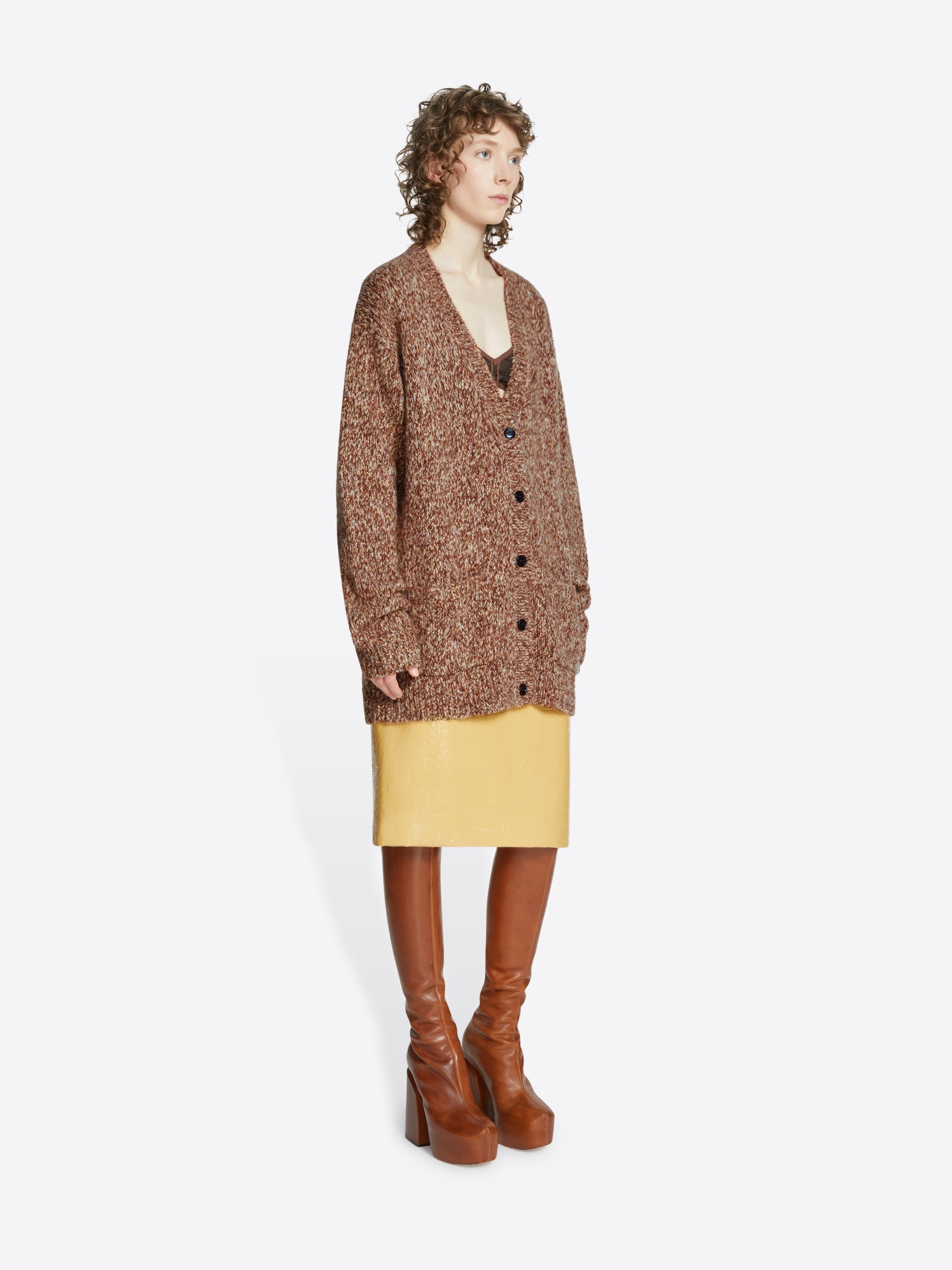 COATED MIDI SKIRT - 3