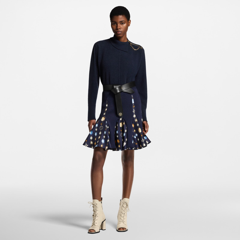 Louis Vuitton Necklace Insert Knit Skirt outlook