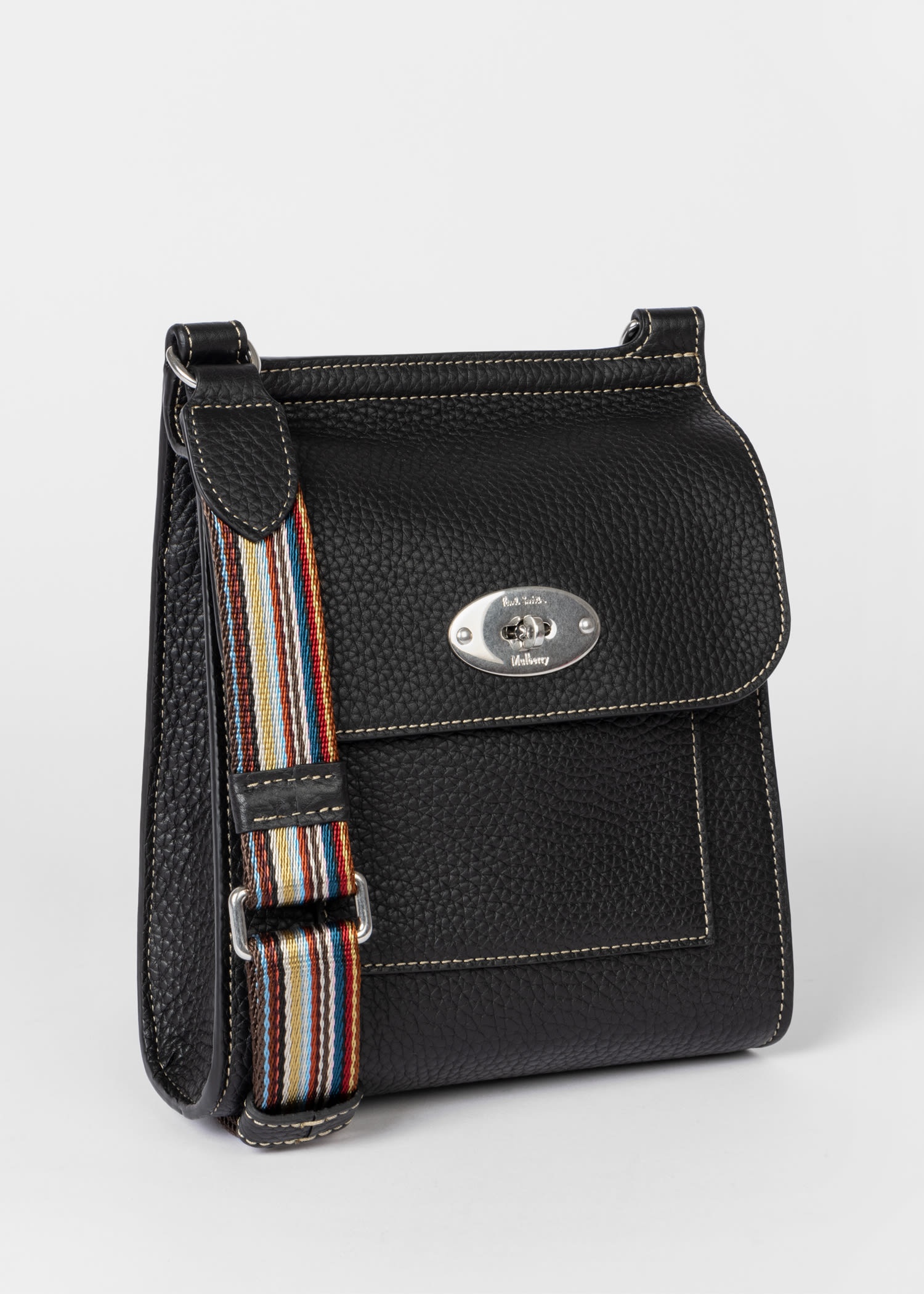 Paul Smith X Mulberry Mini Leather Anthony Cross-body Bag in Black