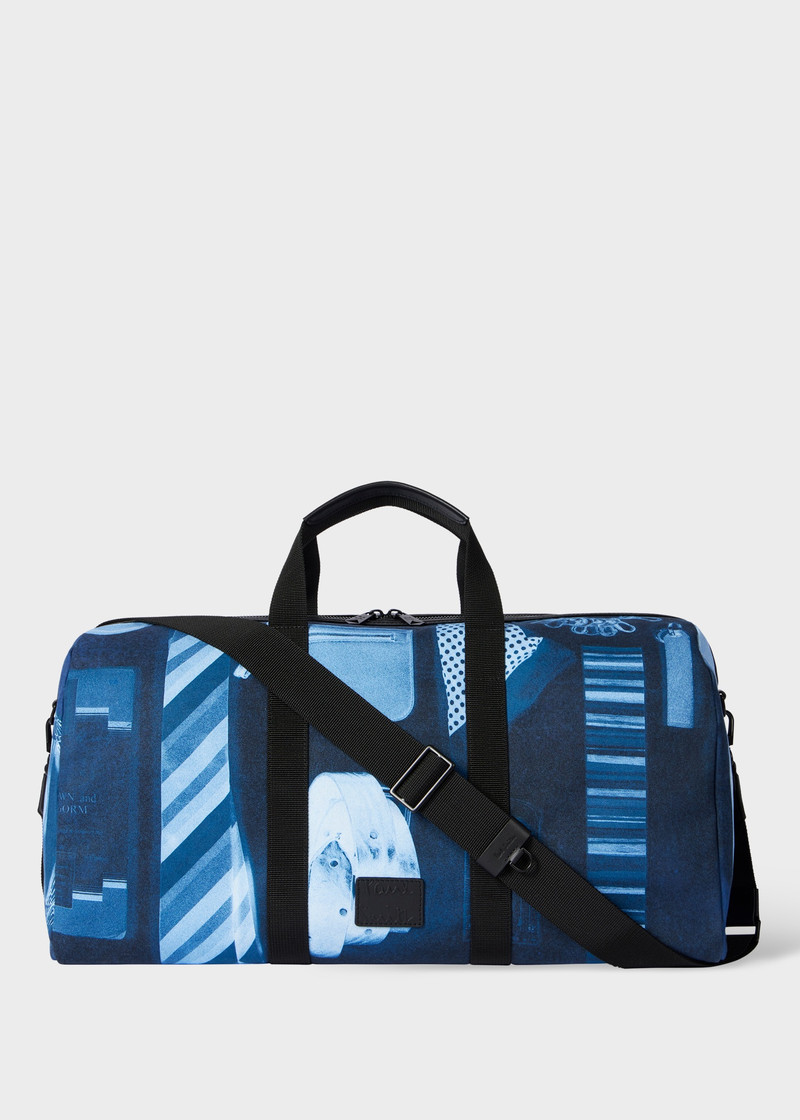 Paul Smith Indigo Blue 'X-Ray' Print Holdall outlook