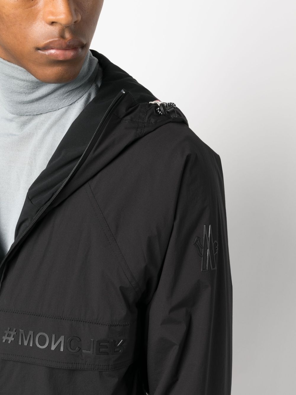 Foret logo-print hooded jacket - 5